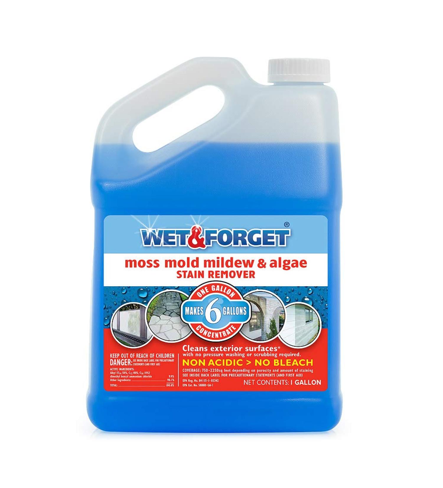 Wet And Forget-Wet & Forget Gal Moss Mold & Mildew Stain Remover - Buy Online on GoSupps.com