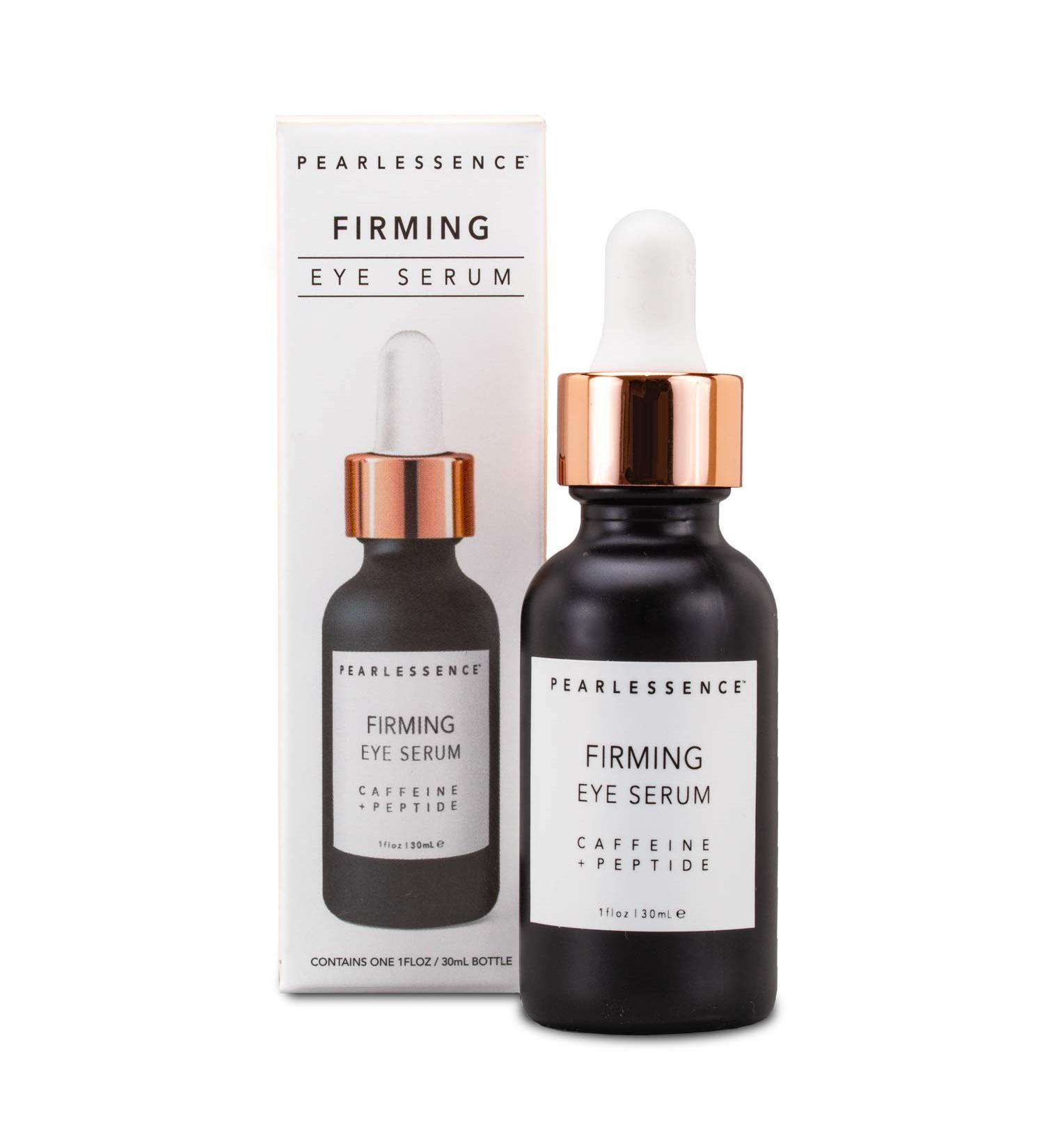Pearlessence Firming Eye Serum with Caffeine + Peptide | Reduces Under Eye Bags & Puffy Eyes | Made in USA, Cruelty Free | 1oz - Buy Online on GoSupps.com
