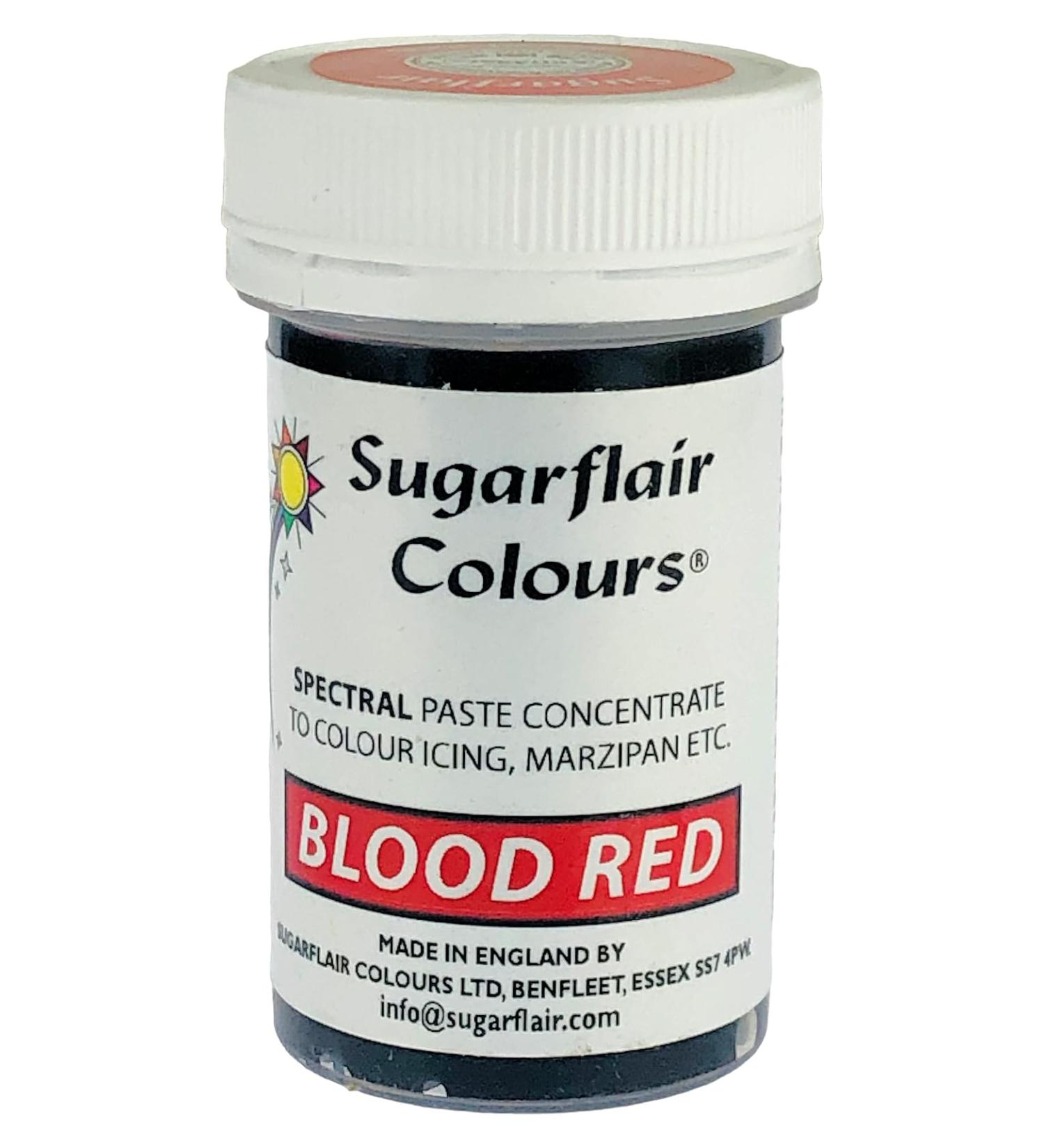 Sugarflair Spectral Food Colouring Paste Blood Red 25g - Vibrant and Intense Shade for Baking and Decorating - Buy Online on GoSupps.com
