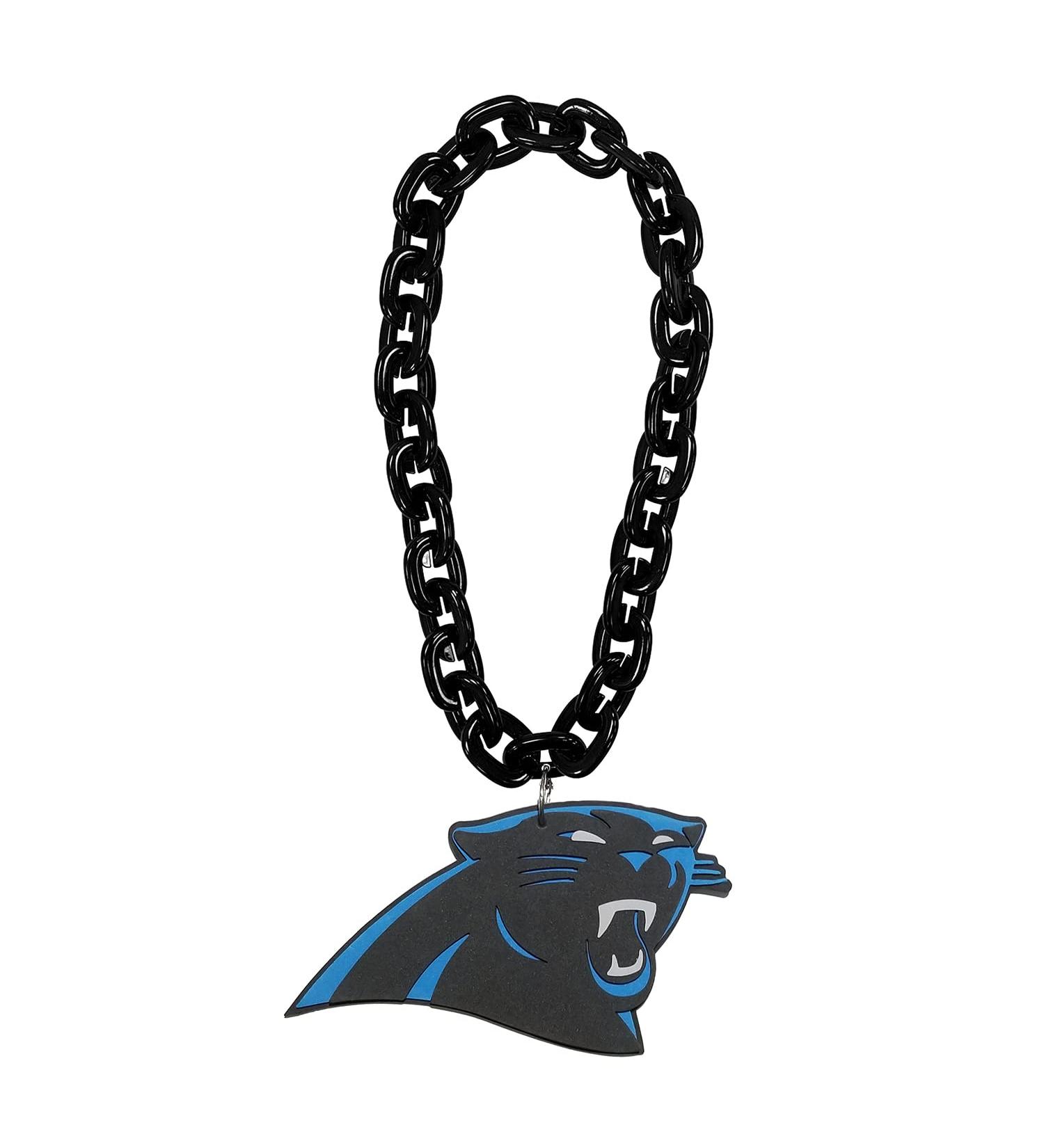 Aminco NFL Carolina Panthers Team Fan Necklace Black