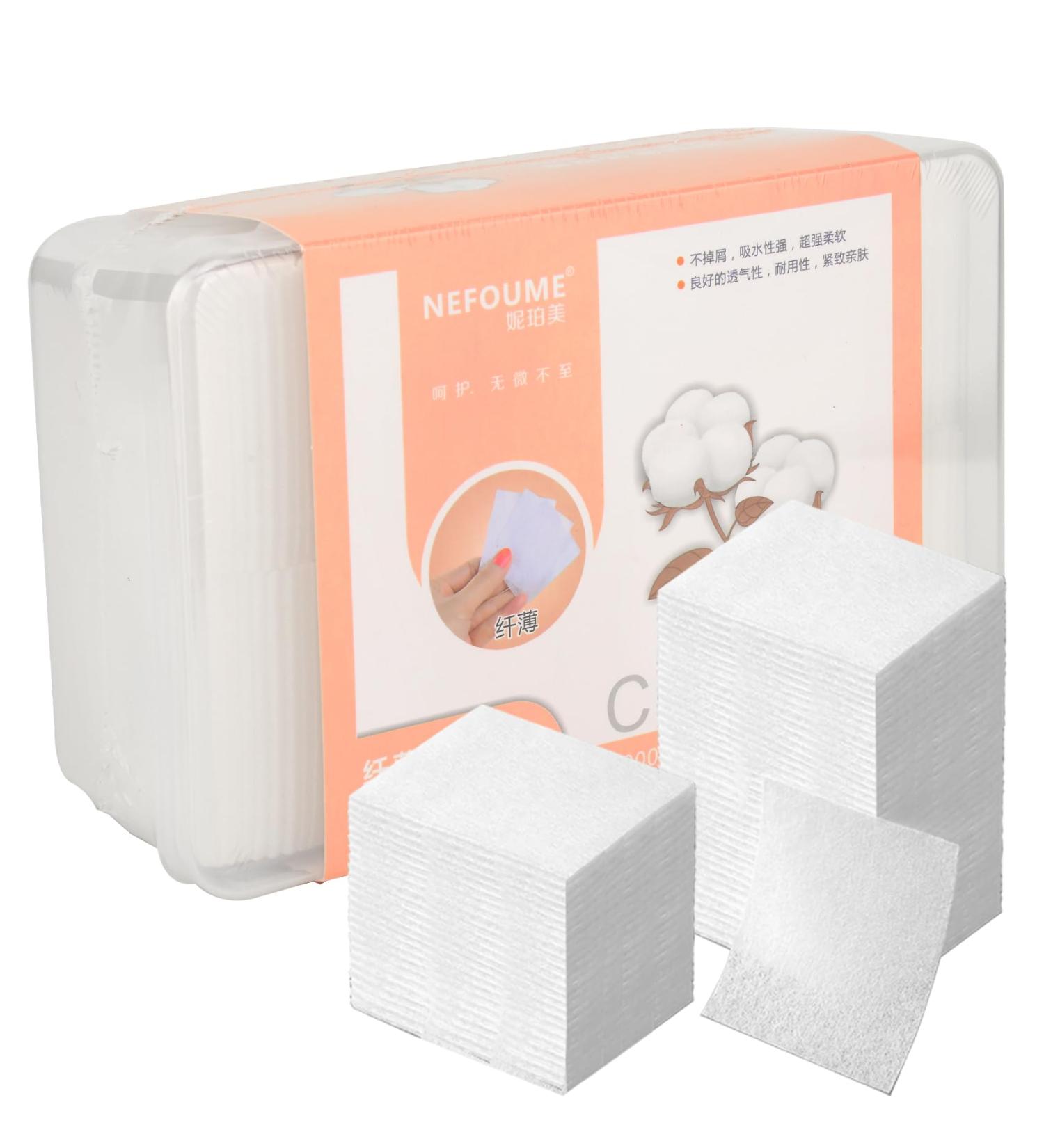 1000pcs Makeup Remover Cotton Pads - Soft Lint-Free Durable Facial & Nail Polish Wipes for Easy Makeup Removal - Buy Online on GoSupps.com