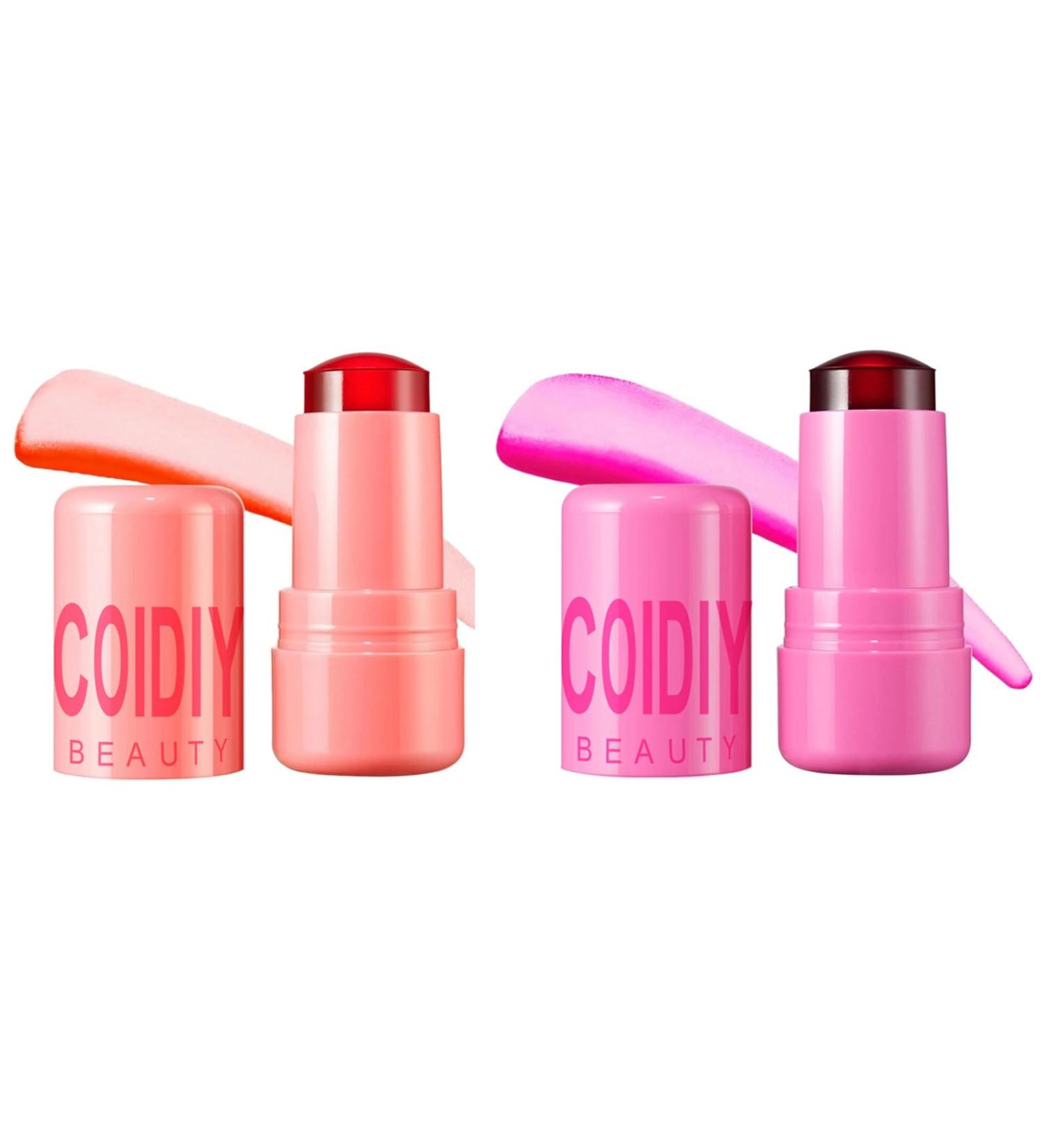 2 PCs Water Jelly Tint - Multi-Feature Cheek & Lip Stain | Vivid Color Cruelty-Free Jelly Blush & Lip Gloss - Buy Online on GoSupps.com