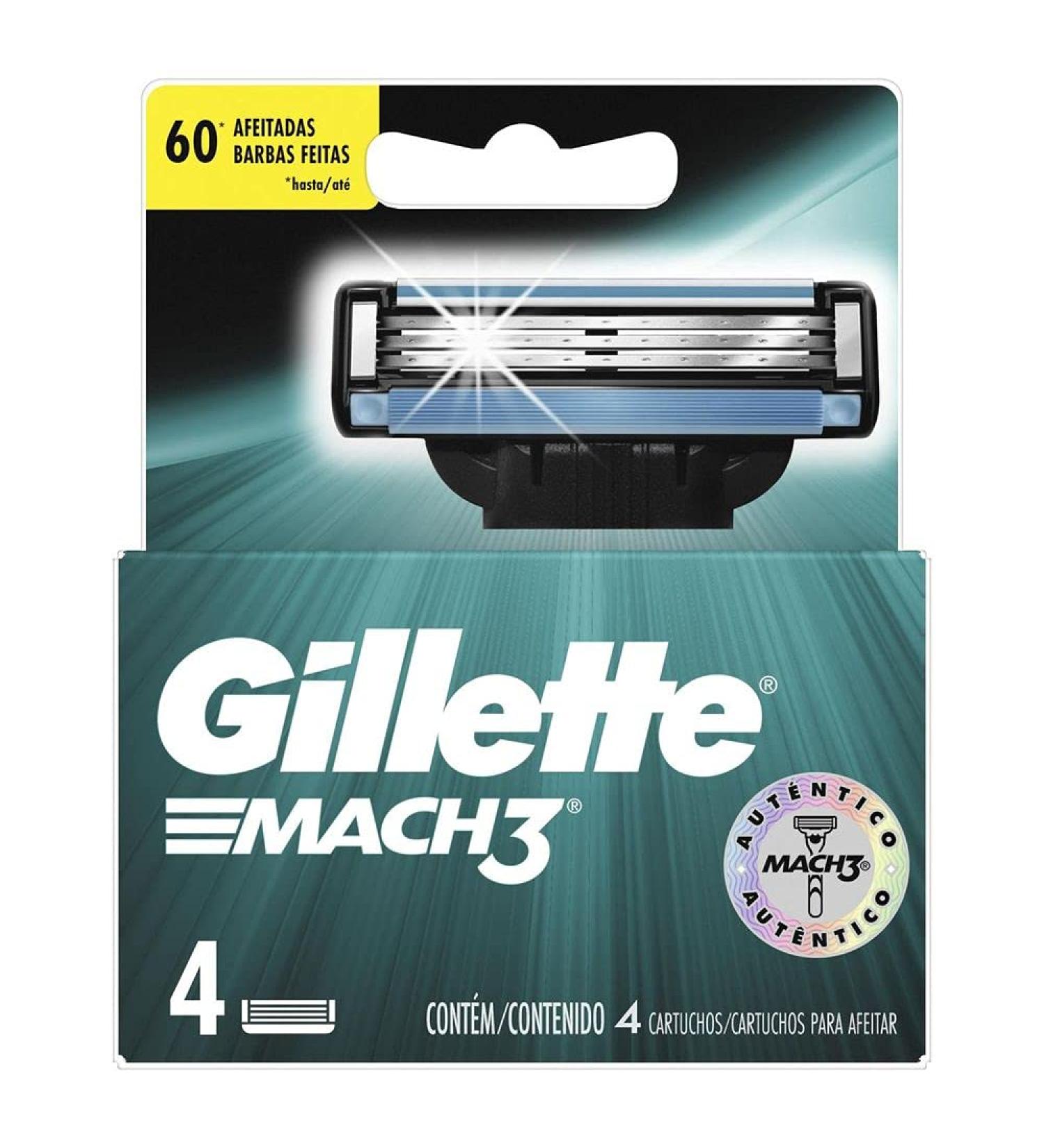 Buy Gillette Mach3 Cargador 4Un - International Shipping Available | Shop Now - Buy Online on GoSupps.com