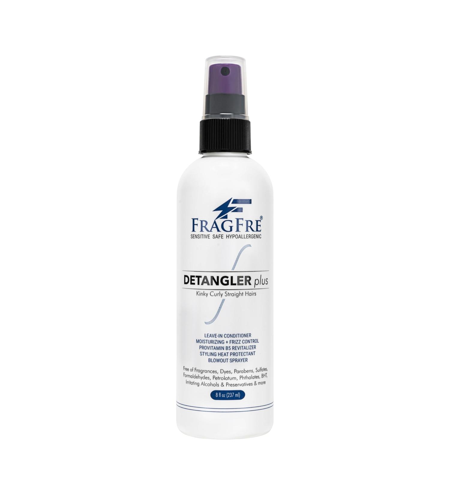 Detangler plus Styling Hair Spray 8 oz - Heat Protectant and Blowout Spray - Leave in Conditioner for Sensitive Skin - Fragrance Free Hypoallergenic Unscented - Anti Frizz Vegan Cruelty Free 8 Fl Oz (Pack of 1) - Buy Online on GoSupps.com