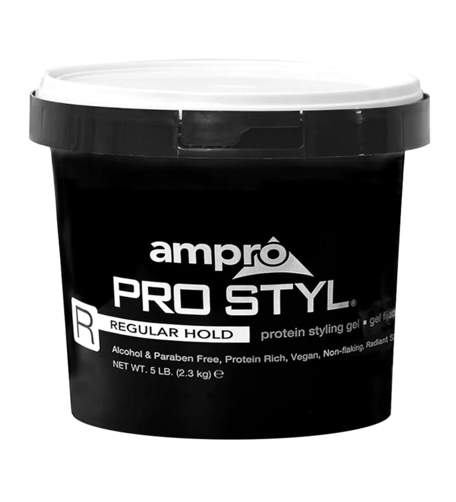 AmPro Pro Styl Styling Gel - Non-Flaking Alcohol-Free Vegan - Strong Hold for All Hair Types - 80 OZ - Buy Online on GoSupps.com