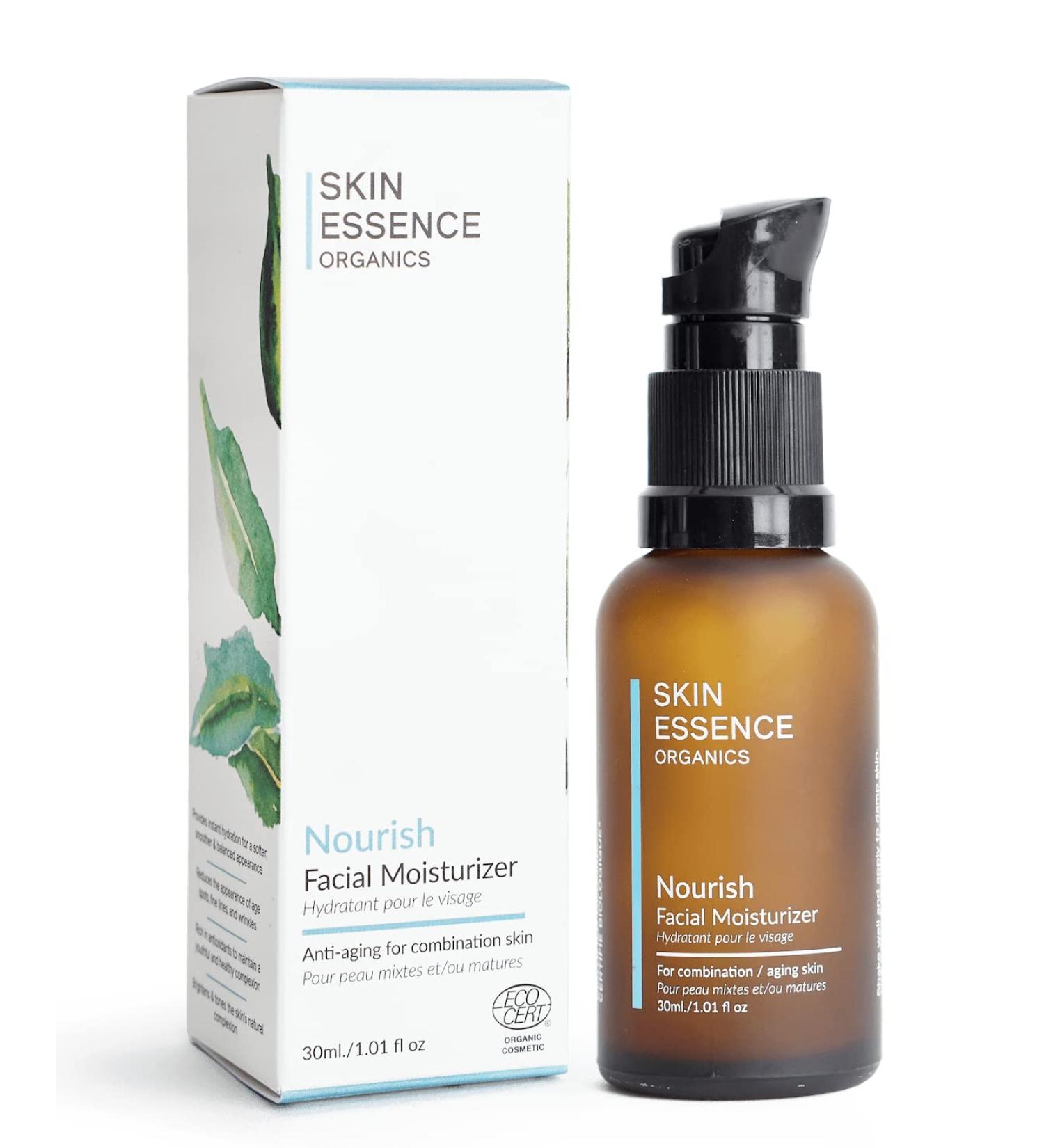 Nourish Facial Moisturizer by Skin Essence Organics - 100% Natural Certified Organic Face Oil Serum - Buy Online on GoSupps.com