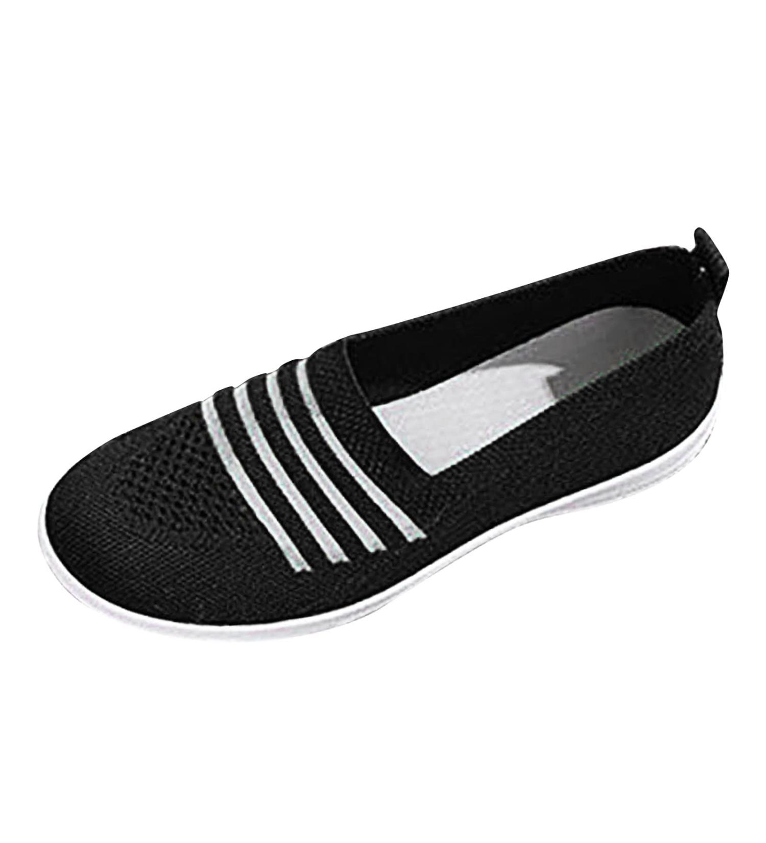 Women's Casual Summer Wedge Sandals - Breathable Slip-On Platform Sandals (Size 8, Black) - Buy Online on GoSupps.com
