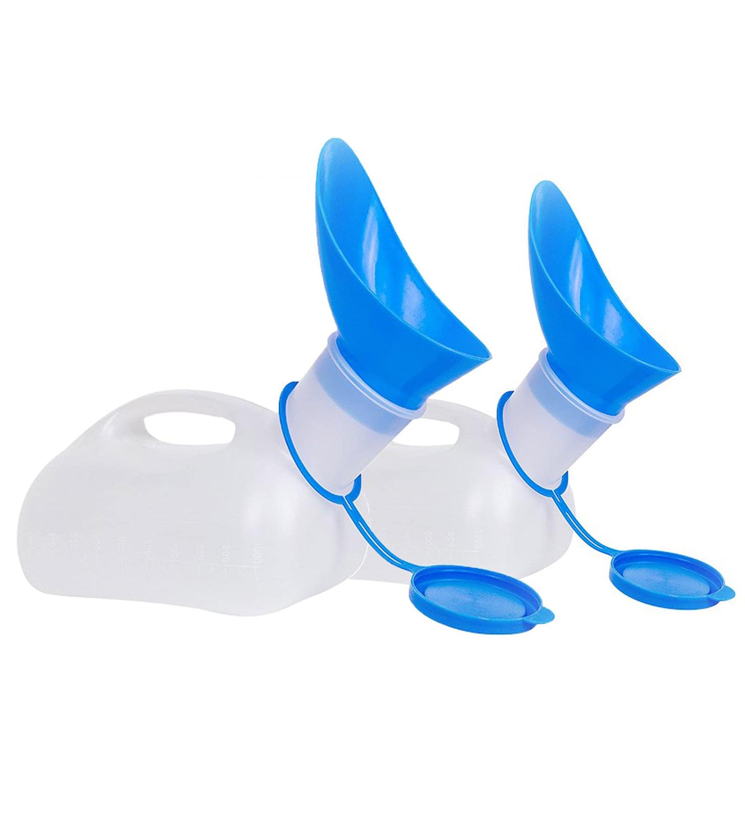 Mobile Toilet Potty Pee Urine Bottle Unisex Female Urinal Portable Plastic Material Easy Grip Handle 1000ML - Buy Online on GoSupps.com