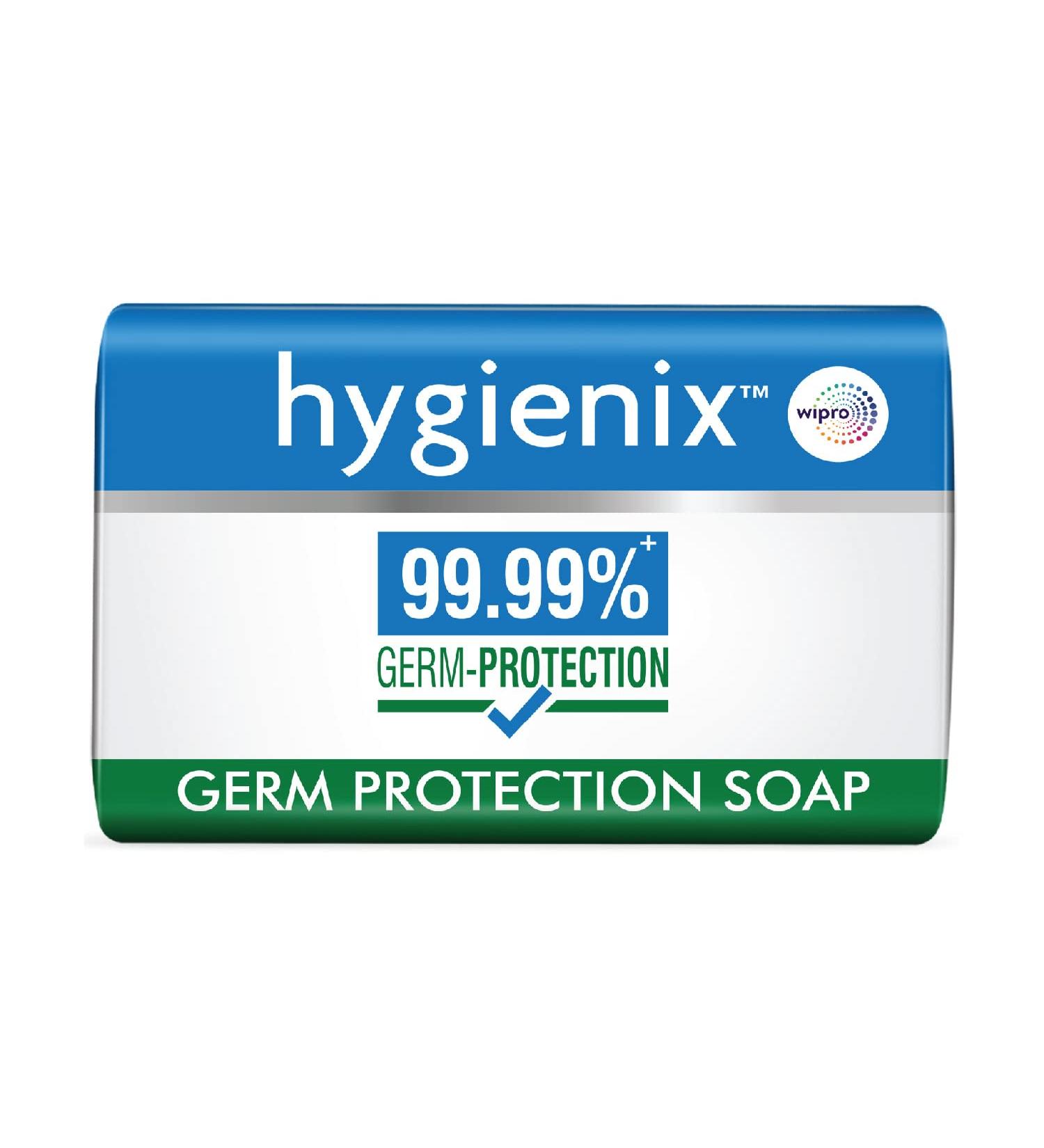 Hygienix Germ Protection Soap by Wipro - 125g | Buy 4 Get 1 Free | International Shipping Available - Buy Online on GoSupps.com