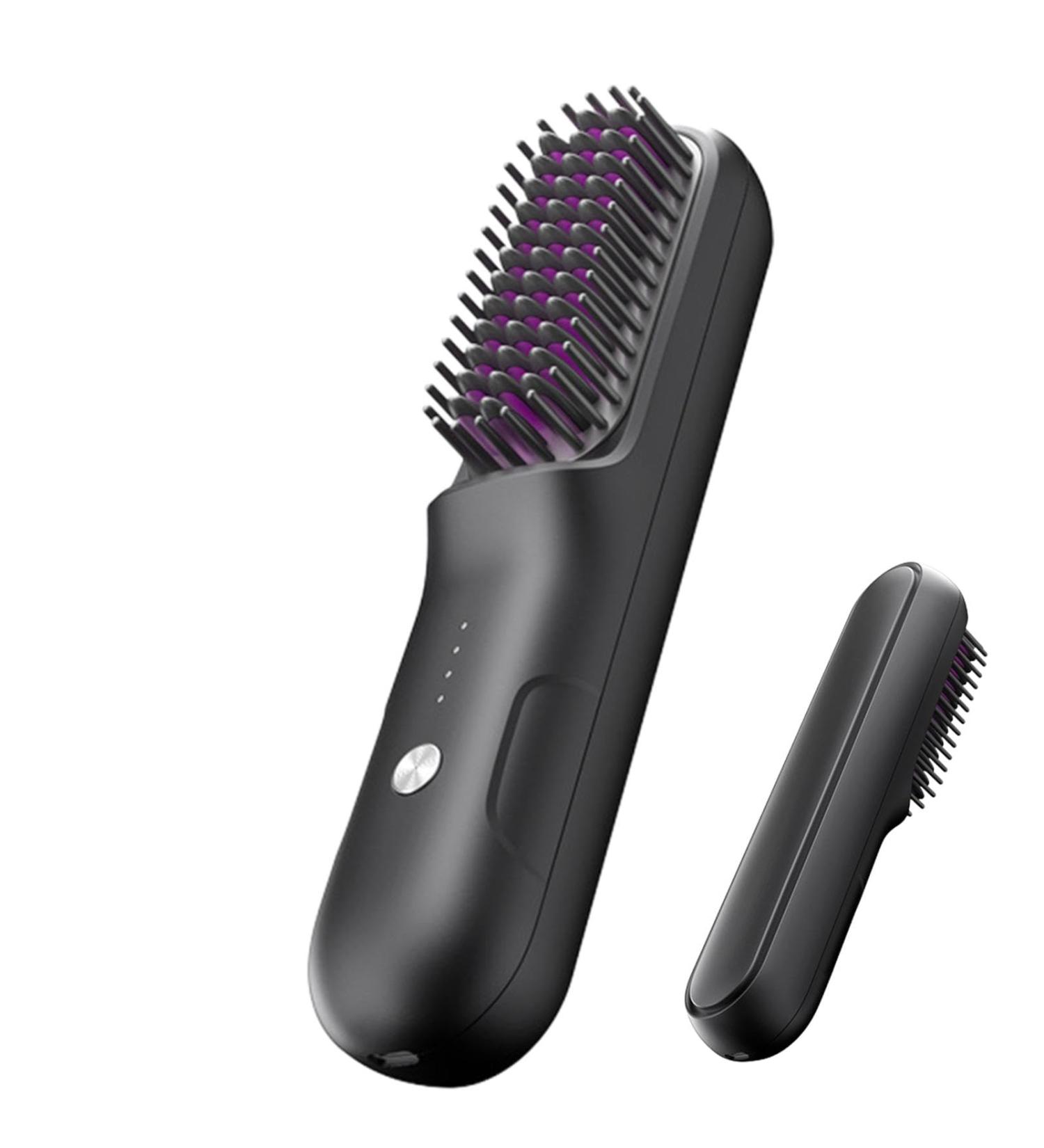 Brusheo Hair Pro: Cordless Hair Straightener Brush | Portable Electric Hot Comb for Dry Hair - Buy Now - Buy Online on GoSupps.com