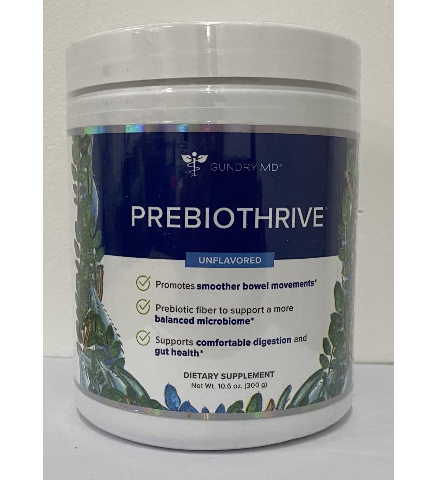 PREBIOTHRIVE Prebiotic Supplement for Digestive Support and Gut Health with Portable Travel Scoop