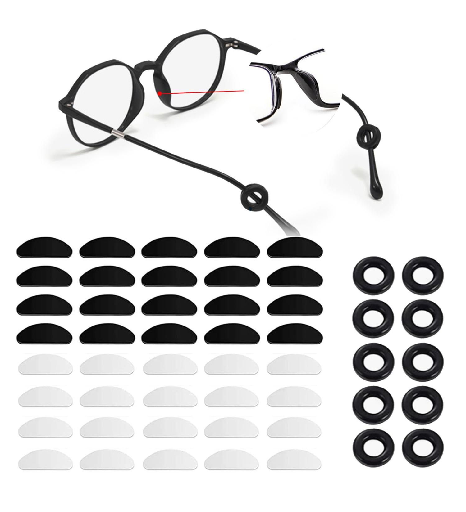 Buy 20 Pairs of Self-Adhesive Silicone Nose Pads for Glasses - Non-Slip & Comfortable | Anti-Slip Glasses Accessories - Buy Online on GoSupps.com