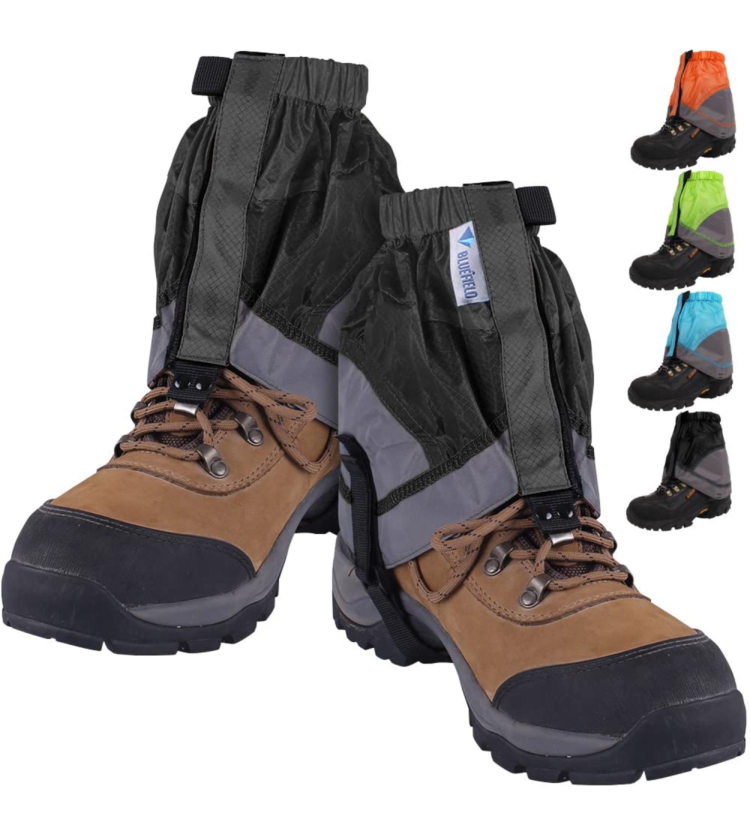 Waterproof Tyuodna Gaiters for Hiking Running & Outdoor Activities - Breathable Leg Gaiters for Men & Women - One Size Black - Buy Online on GoSupps.com