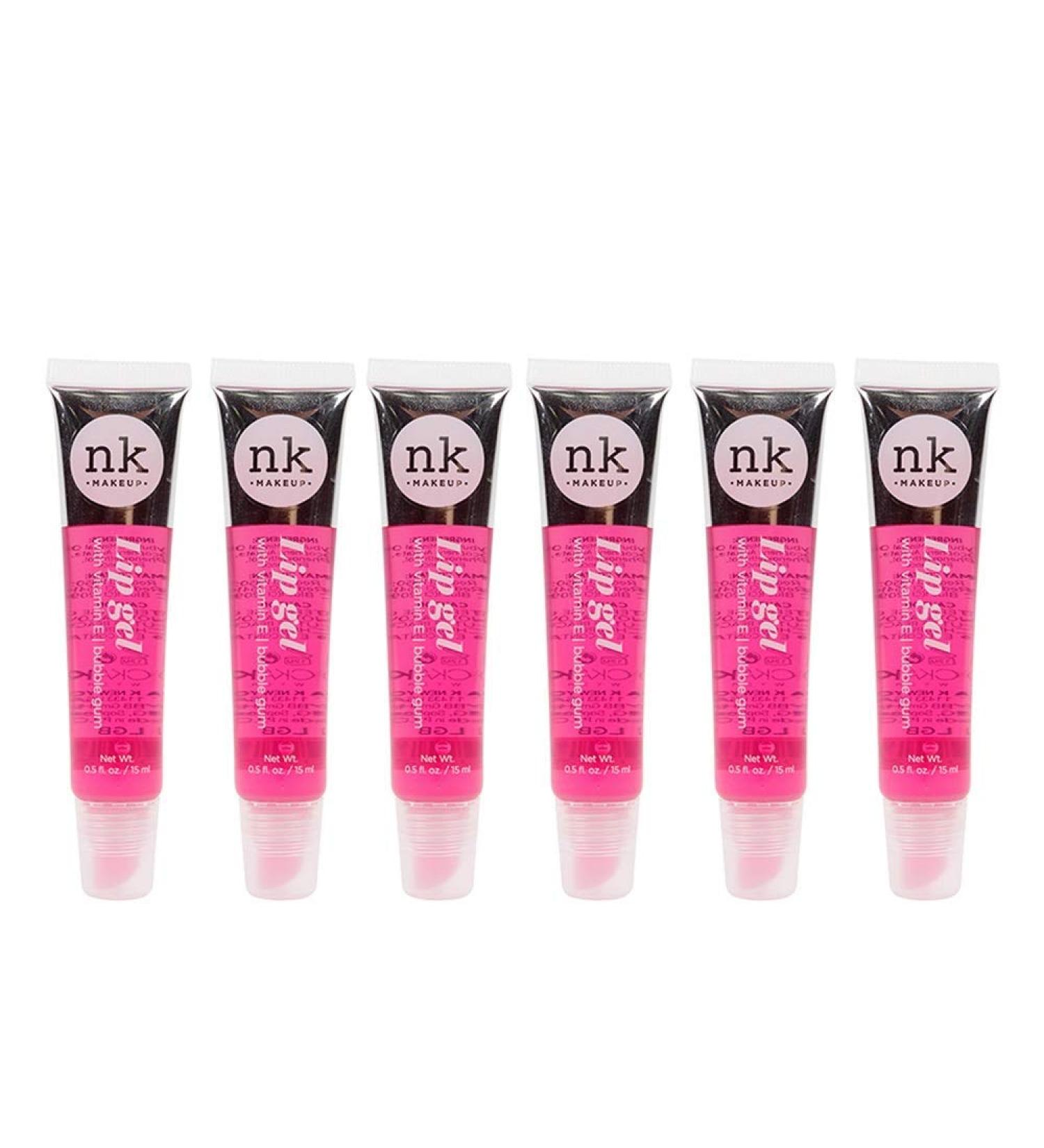 NICKA K NEW YORK Lip Gel Color with Vitamin E (6PACK) (BUBBLE GUM)