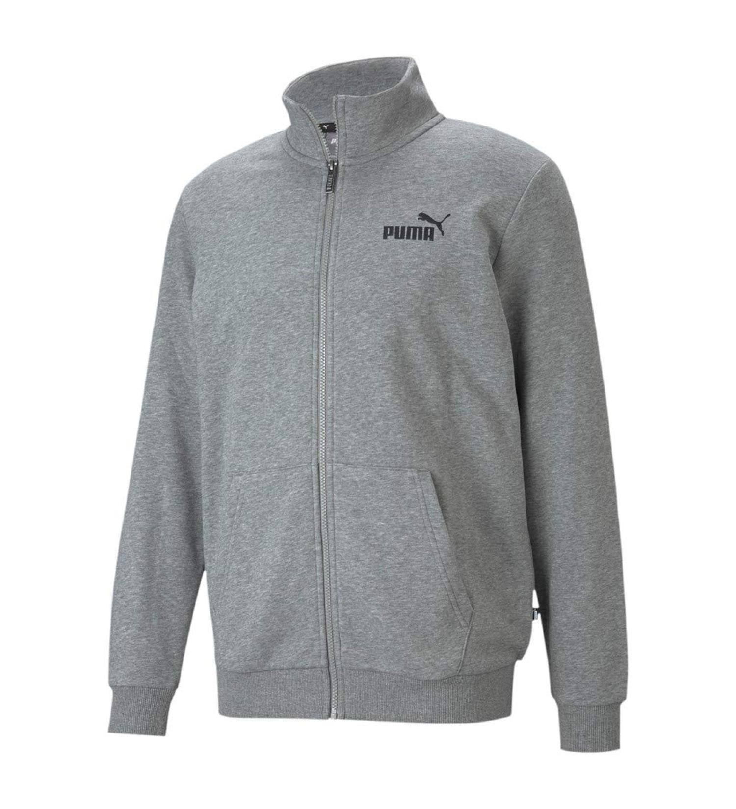 PUMA Men's Essential Track Pullover XL Medium Gray Heather