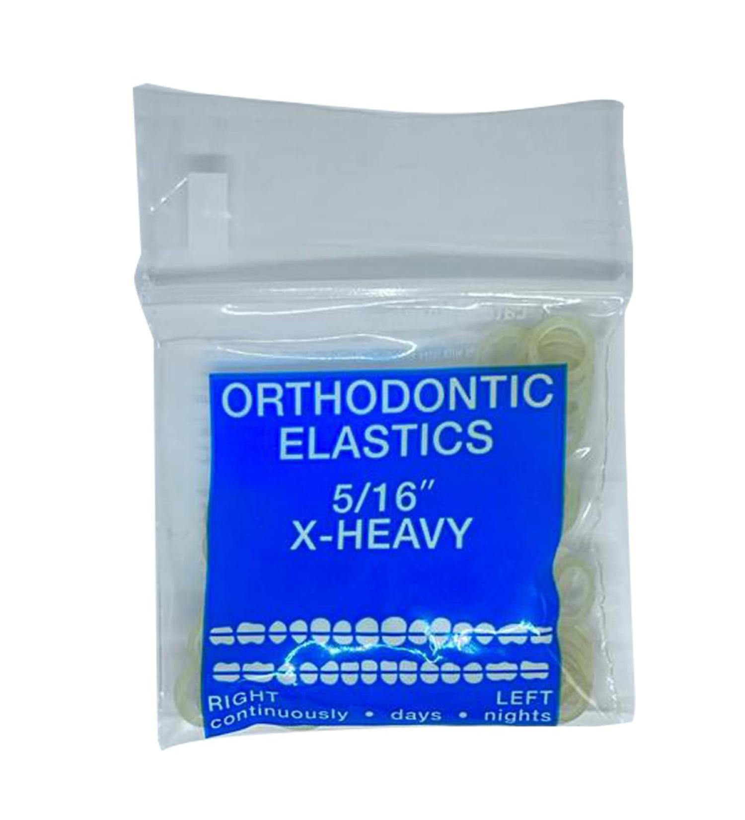 Orthodontic Intraoral Elastics - 1000pcs Extra Heavy 5/16" Surgical Latex - Made in USA | OrthodentalUSA Corp - Buy Online on GoSupps.com