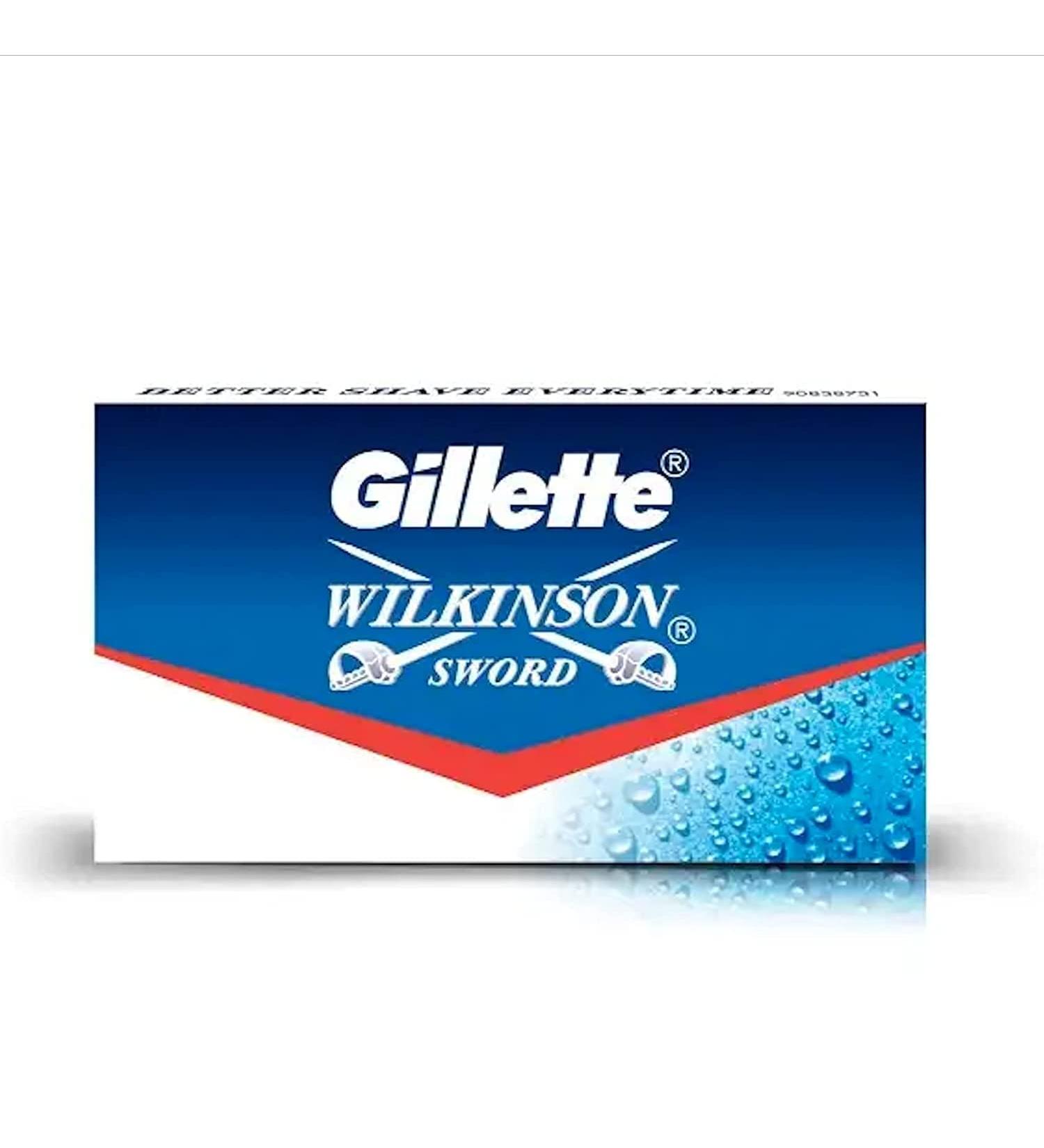 Wilkinson Sword 2 x 50's Pack Wilkinson Sword Classic Double Edge Safety Razor Blades (100 pcs) by Gillette Classic DE Double Edge Safety Razor Saloon Pack 1 Count (Pack of 100)