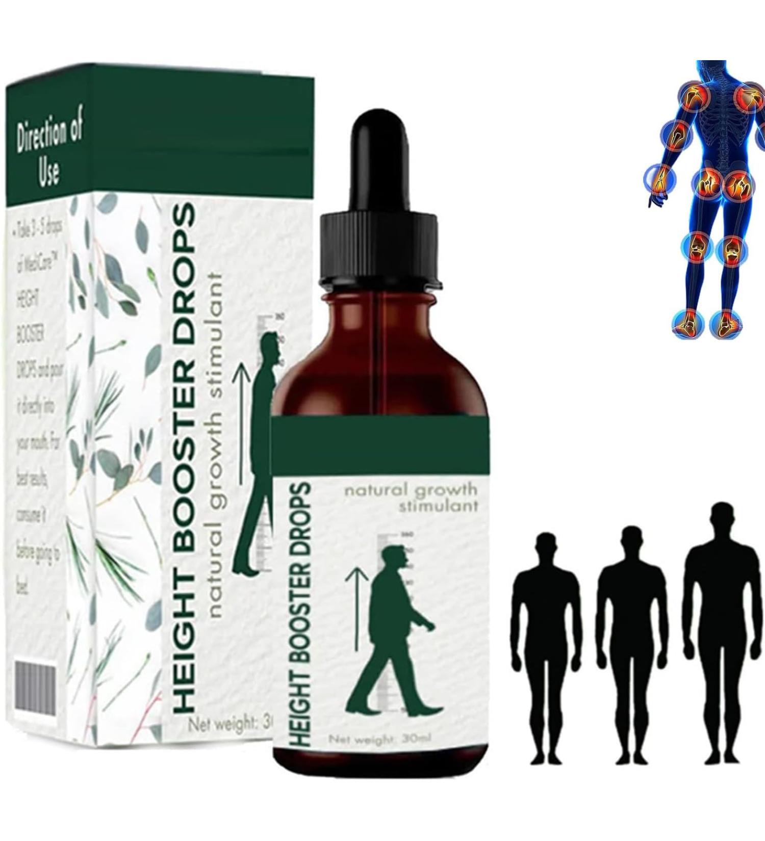 Gouttes de croissance de hauteur huile de croissance de hauteur effet scient s rum pour la croissance osseuse des adolescents (1 pi ce) - Buy Online on GoSupps.com