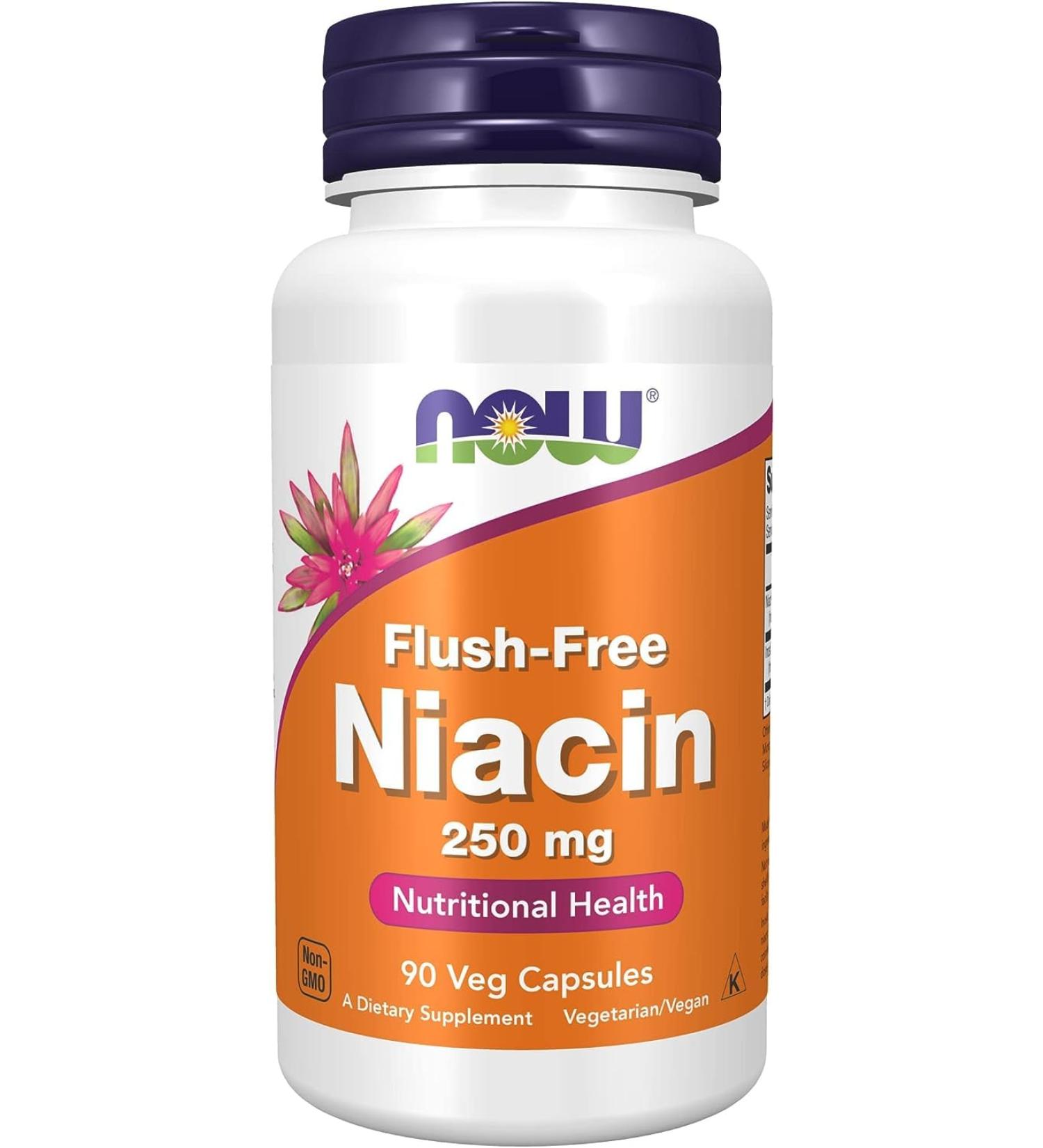 Now Niacin Flush Free 250mg 90vcap - Buy Online on GoSupps.com
