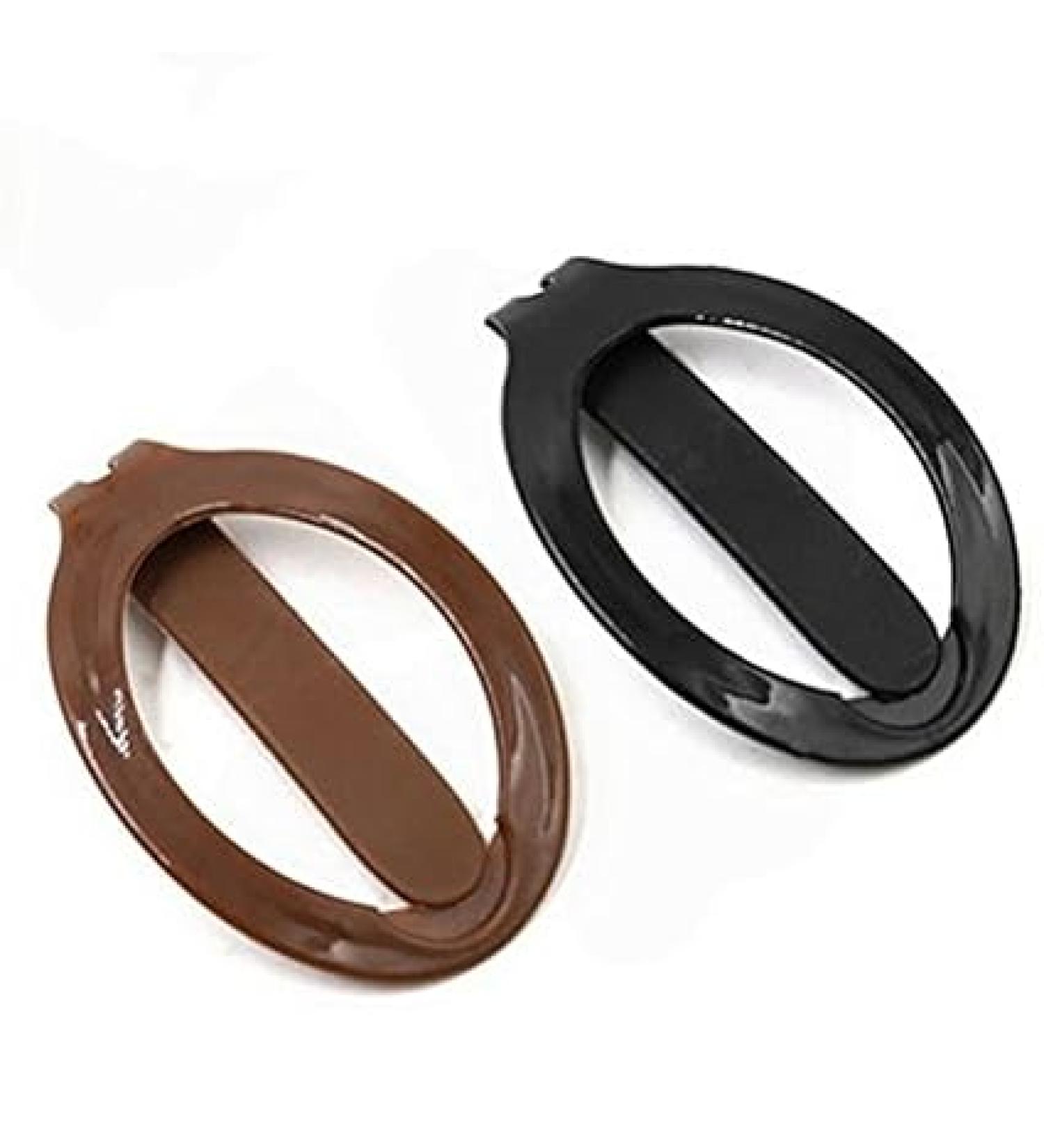 SHUNGXINYI Hair Barrettes Plastic Hair Barrette Clip Girls Womens Beauty Styling Tools Ponytail Holder 2 Pcs - Black/Coffee - Buy Online on GoSupps.com