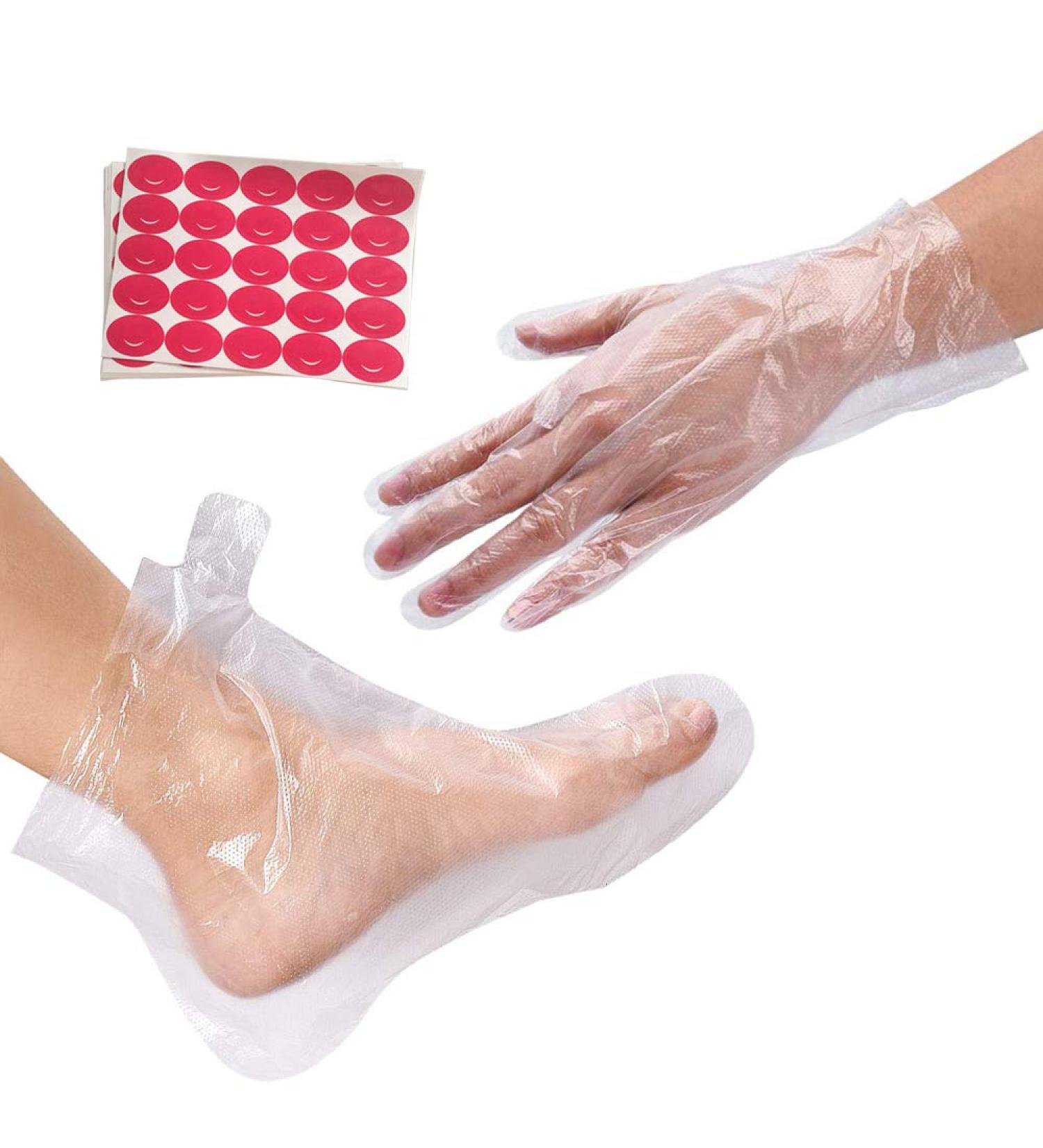 200 Pcs Paraffin Wax Bath Liners for Hands & Feet - Disposable Therapy Bags for Hot Spa Wax Treatment - Foot Covers and Gloves - Buy Online on GoSupps.com