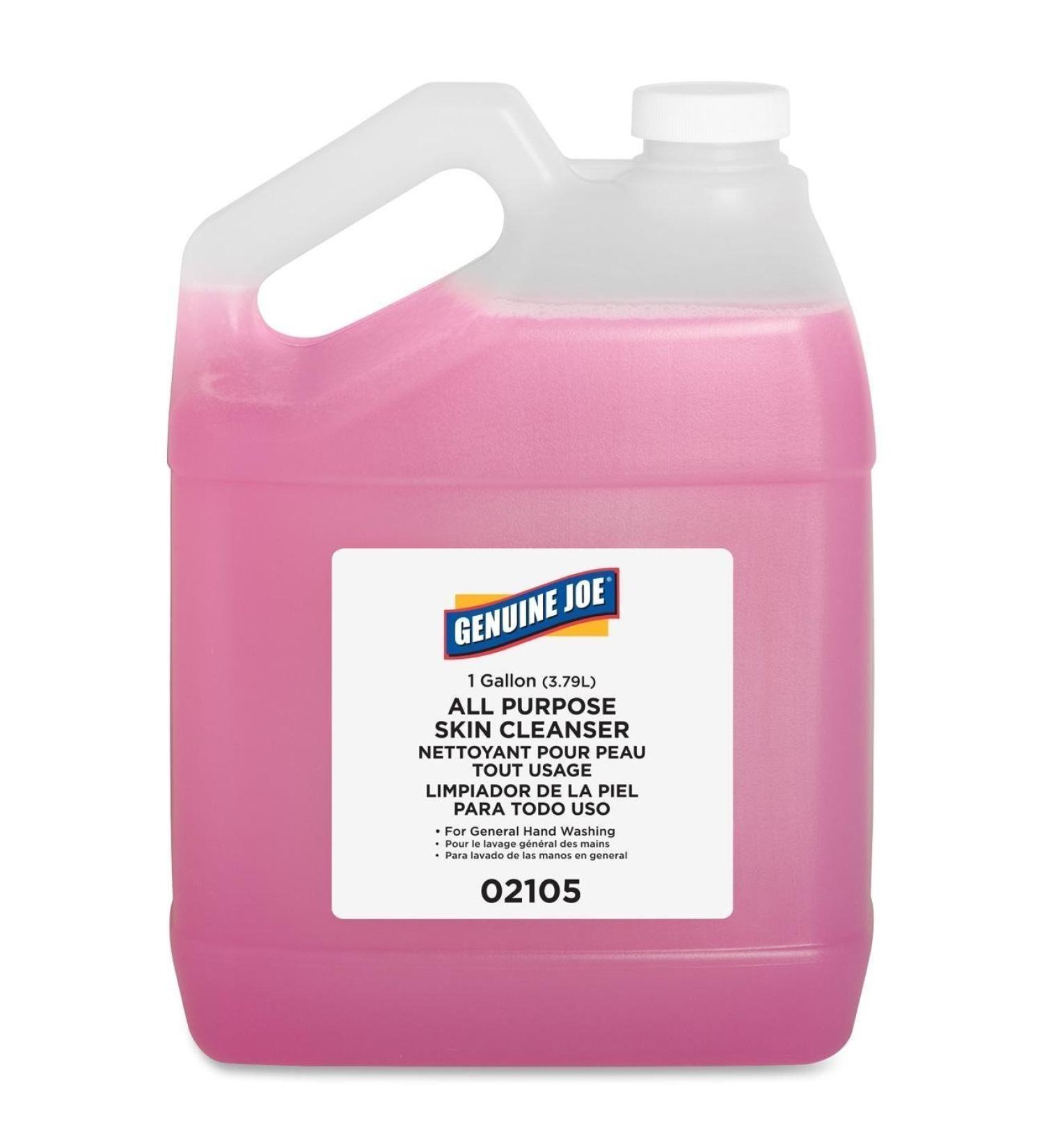 Genuine Joe GJO02105 Liquid Hand Soap with Skin Conditioner WCRxHq Pink 4Pack (1 Gallon)