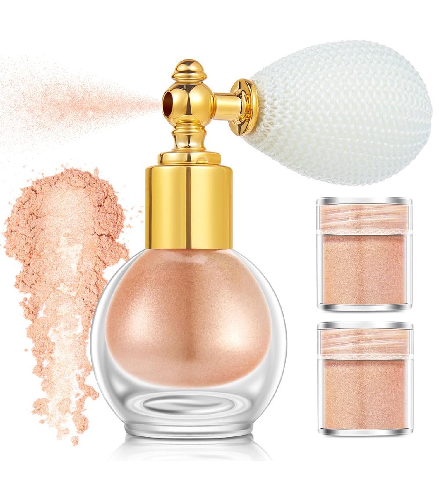 Nude Shiny Body Glitter Spray Powder - Waterproof and Long-Lasting Holographic Glitter for Party, Festival, Rave - WishesMar - Buy Online on GoSupps.com