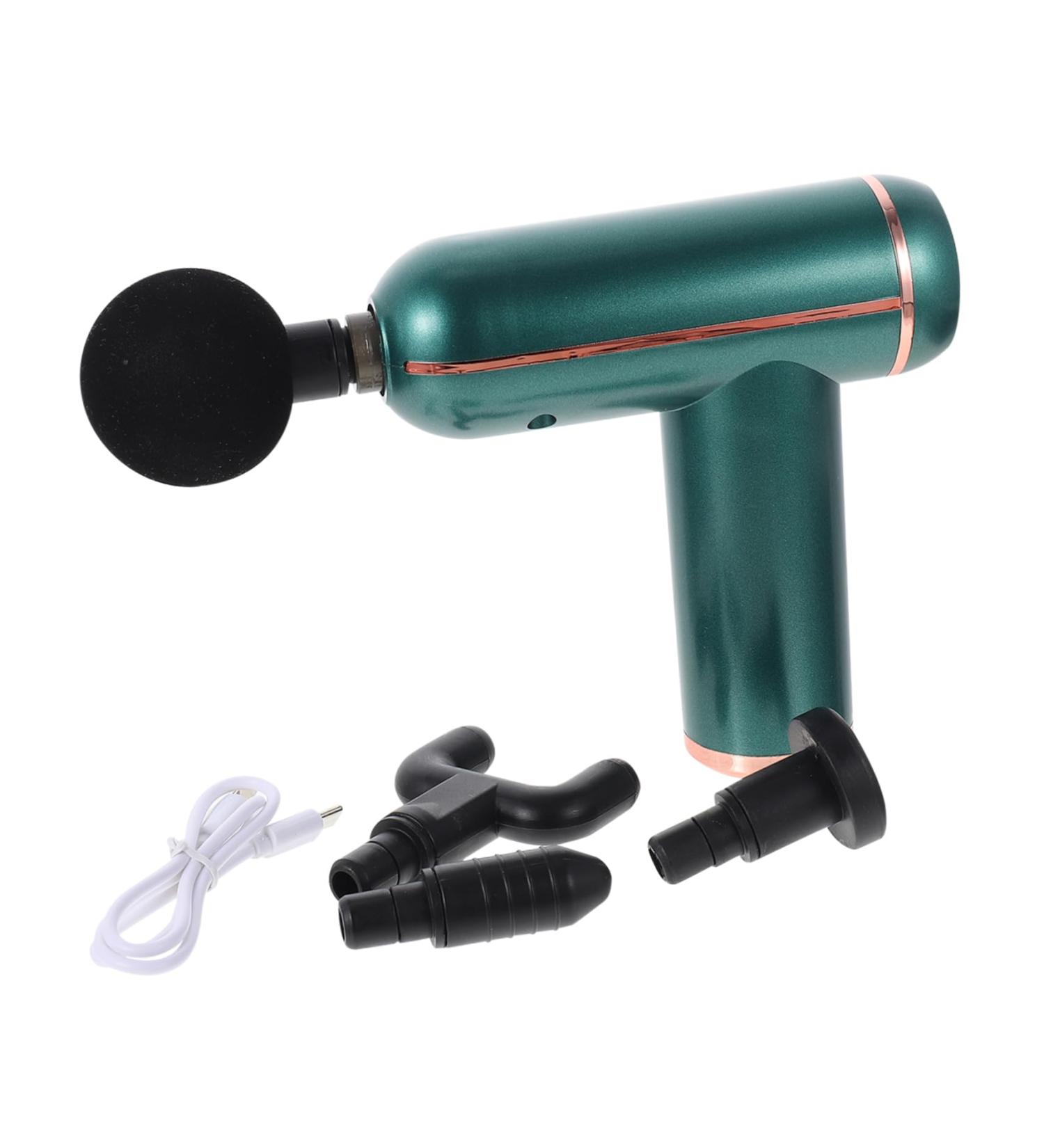 Imikeya Deep Tissue Fascia Gun Massage Device - Portable Percussion Massager for Muscle Treatment - Green 14x14x4.3cm - Buy Online on GoSupps.com