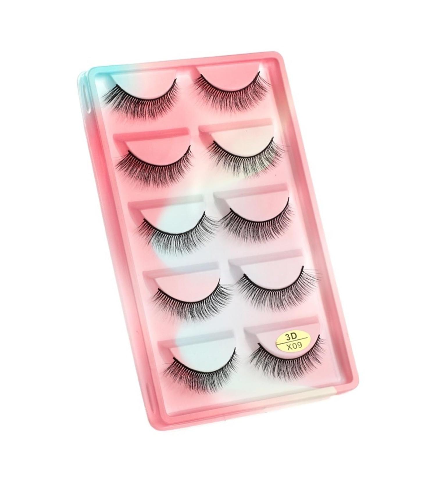 UAMOU Mink Eyelashes 10/50/100 Boxes Wispy 3D Mink Lashes Makeup Natural Long Volume False Eyelashes Bulk Faux Cils Custom Cheerfully (Color : 5 Pairs X09CS Size : 50 Boxes) - Buy Online on GoSupps.com