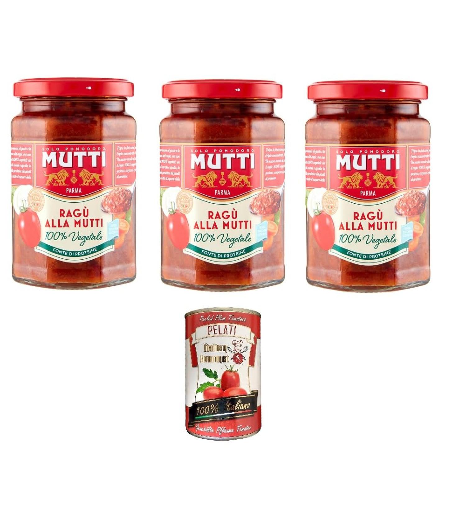 Mutti Lot de 3 sauces aux l gumes Mutti 280 g + P lati italien gourmet 400 g - Buy Online on GoSupps.com