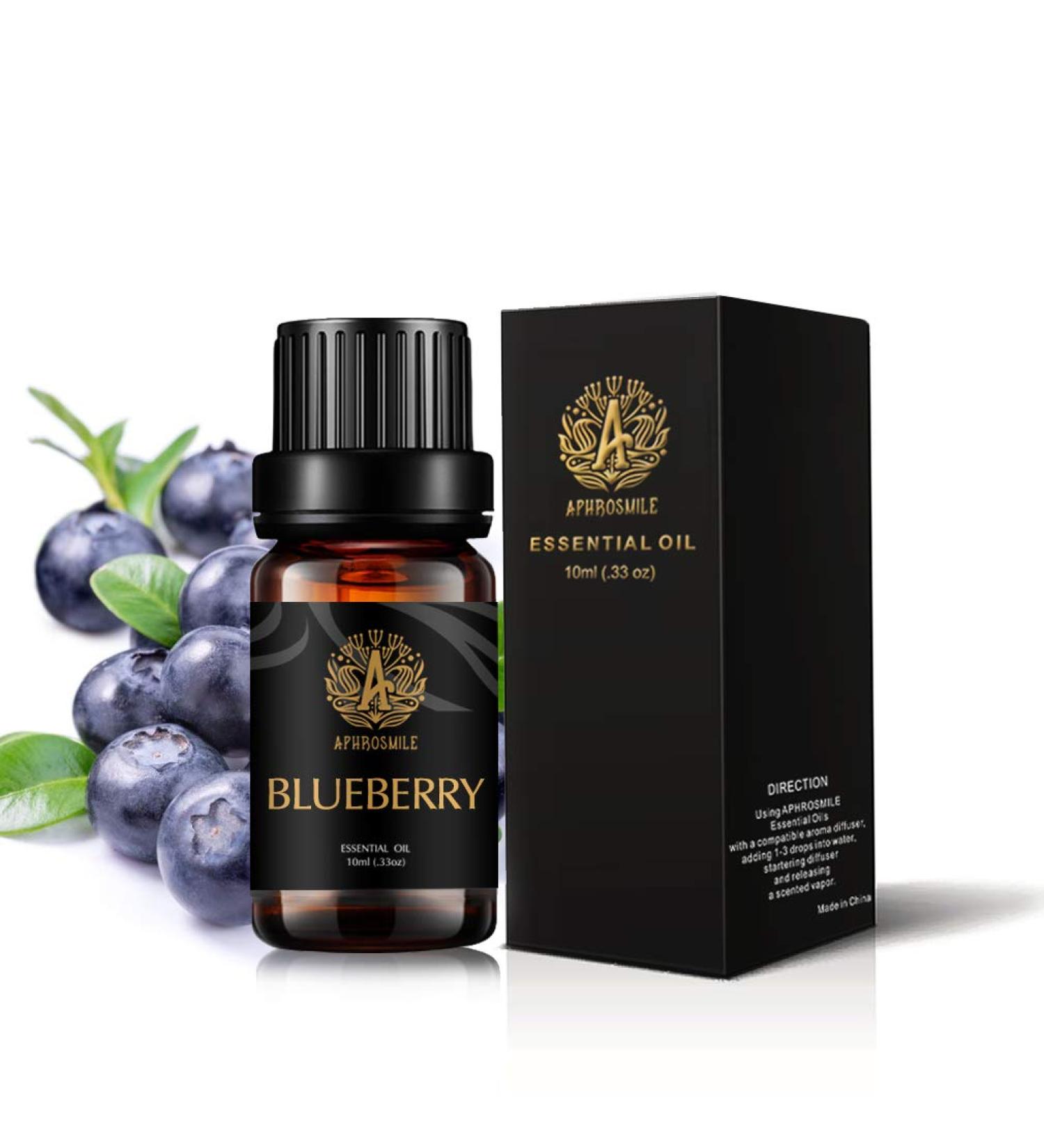 Aromatherapy Blueberry Oil Essential Oil 10ml | 100% Pure Therapeutic Grade for Diffuser Humidifier Massage Skin & Hair Care - Buy Online on GoSupps.com