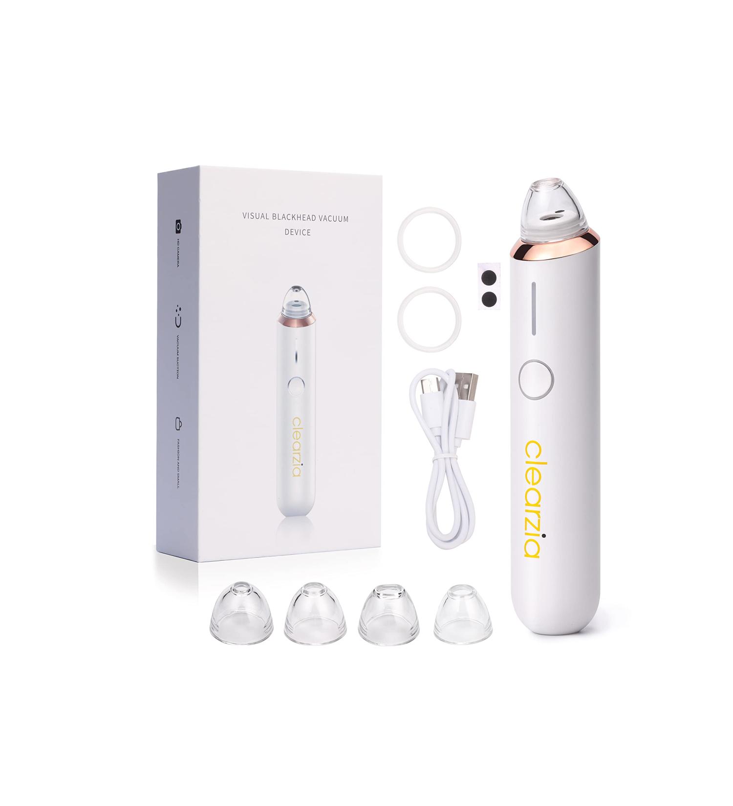 Clearzia Blackhead Remover Vacuum with Camera - Pore Cleaner Kit for Men and Women | 5 Suction Power Levels - Buy Online on GoSupps.com