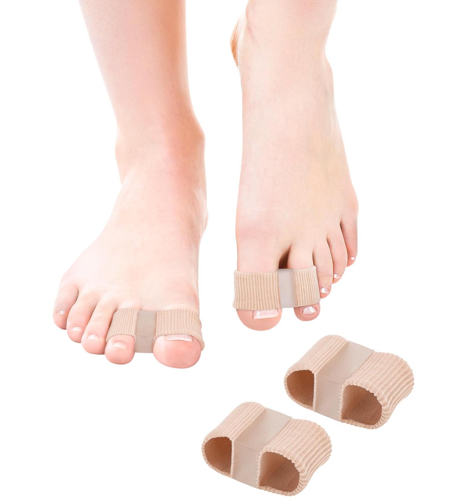 Bunion Correct Toe Spacers for Women Men - Toe Separators with Elastic Toe Loops and Soft Gel Pads - Relief for Bunion Correction and Hammer Toe - Size L - Buy Online on GoSupps.com