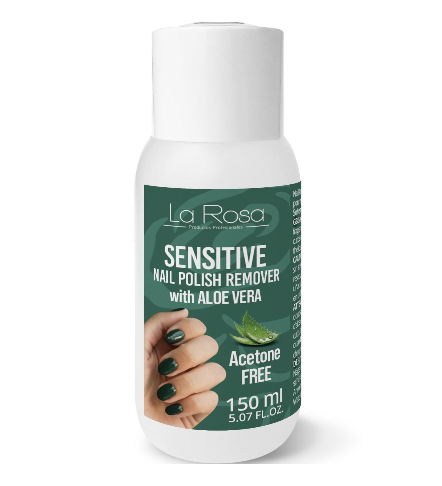 La Rosa LaRosa Acetone Free Nail Polish Remover 150ml Sensitive to Aloe Vera for gentle and reliable nail polish removal especially suitable for brittle nails - Buy Online on GoSupps.com