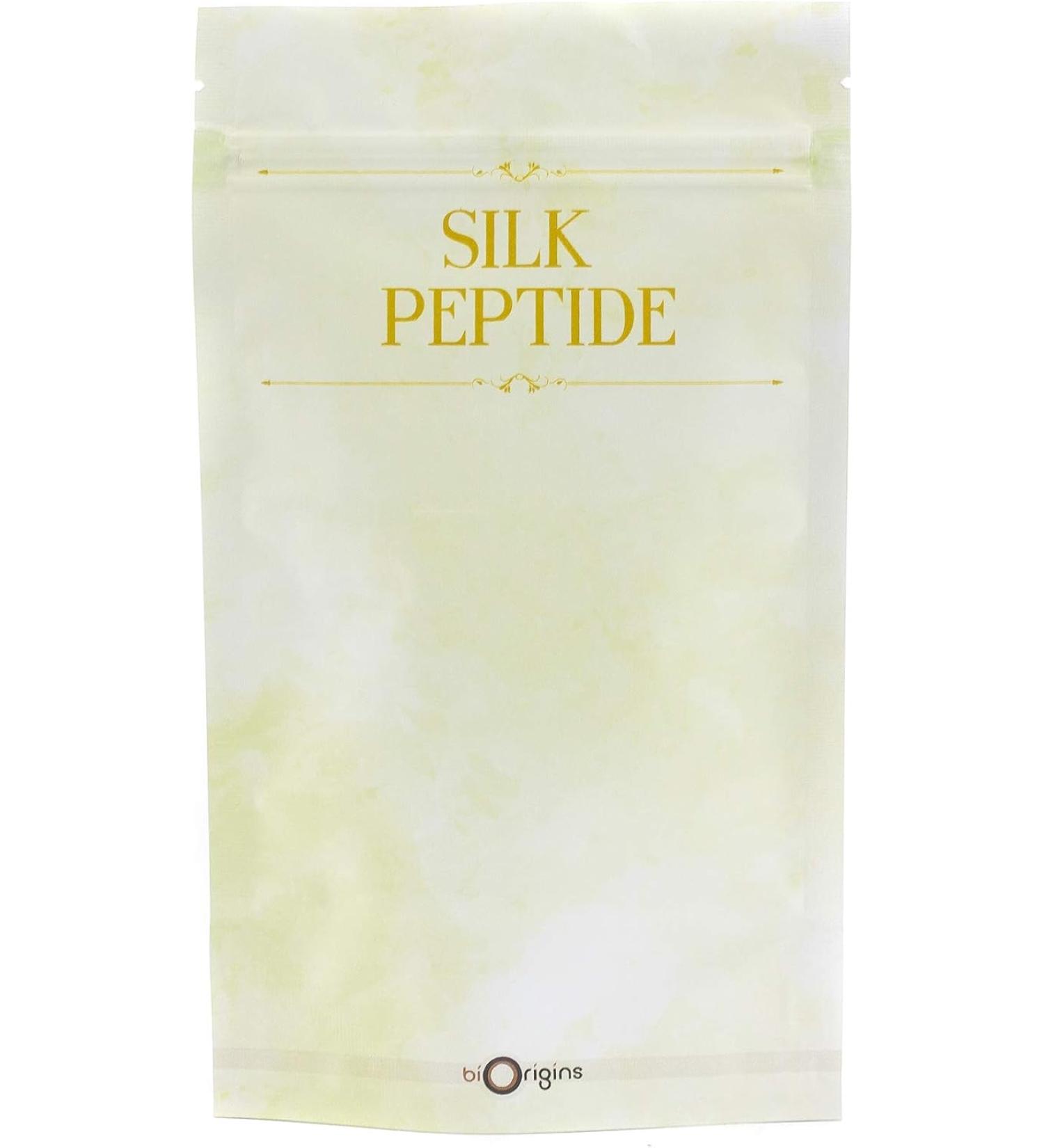 Silk Peptide Powder - 25g | Pure Silk Proteins for Skin and Hair - Buy Online on GoSupps.com