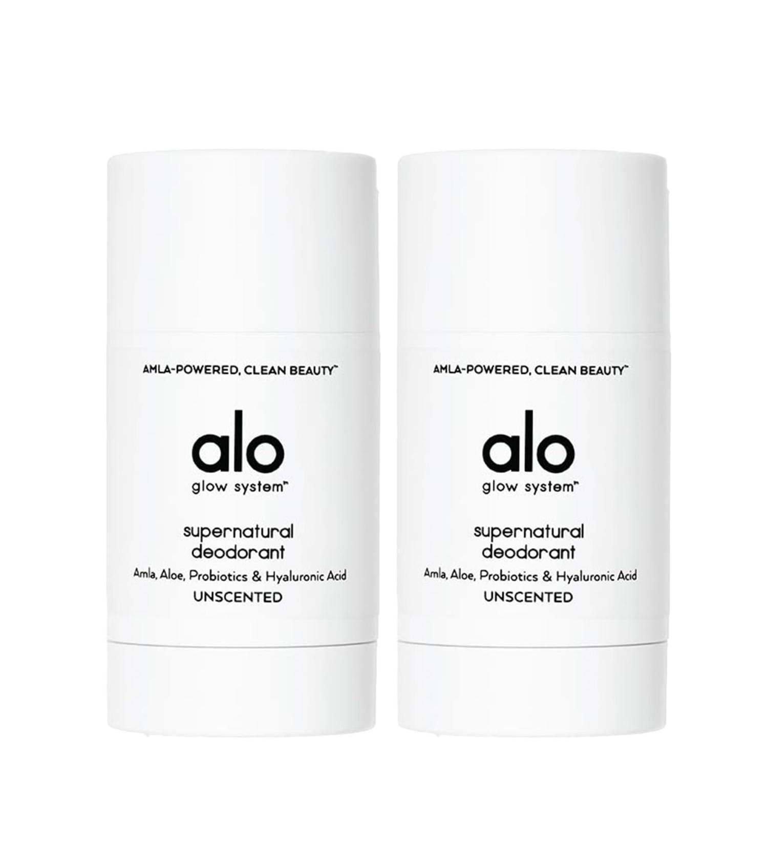Alo Supernatural Deodorant - Unscented - Long-Lasting Skin-Saving Soothing Deodorant - Aluminum & Baking Soda-Free - 1.7 Oz (2 Pack) Unscented 2 Pack - Buy Online on GoSupps.com