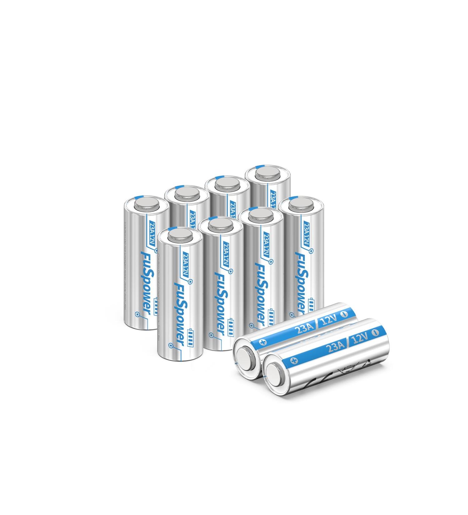 23A 12V Battery A23 23AE Mn21 12V GP23a Alkaline 23 Amp 12 Volt Battery for Ceiling Fan Remote Door Bell Garage Door Opener(10pcs) - Buy Online on GoSupps.com