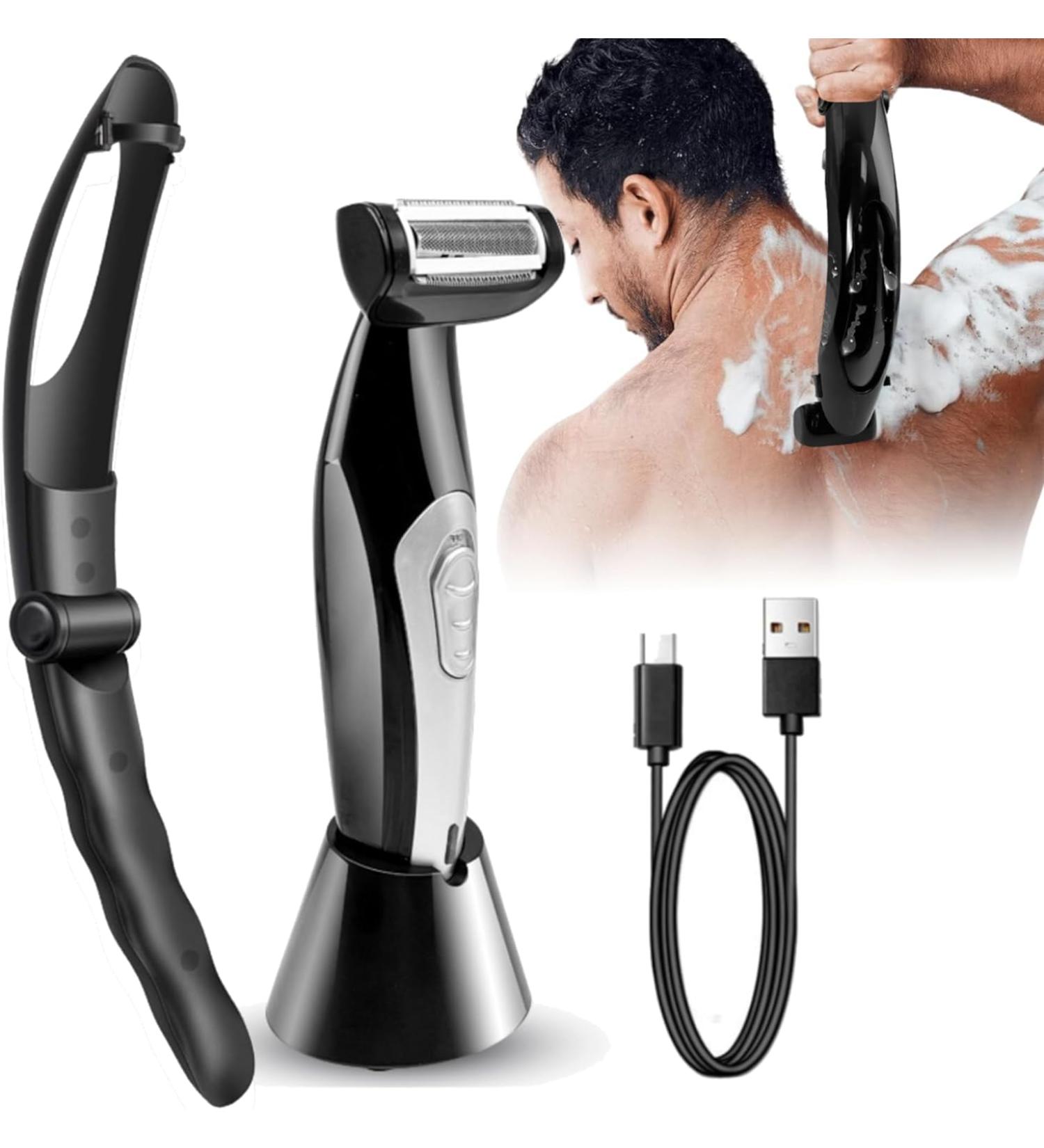 Zunate Multi-Functional Chest & Back Shavers for Men - Wet/Dry Use Razor with Removable Handle & Power Burst for Ultimate Manscaping - Buy Online on GoSupps.com