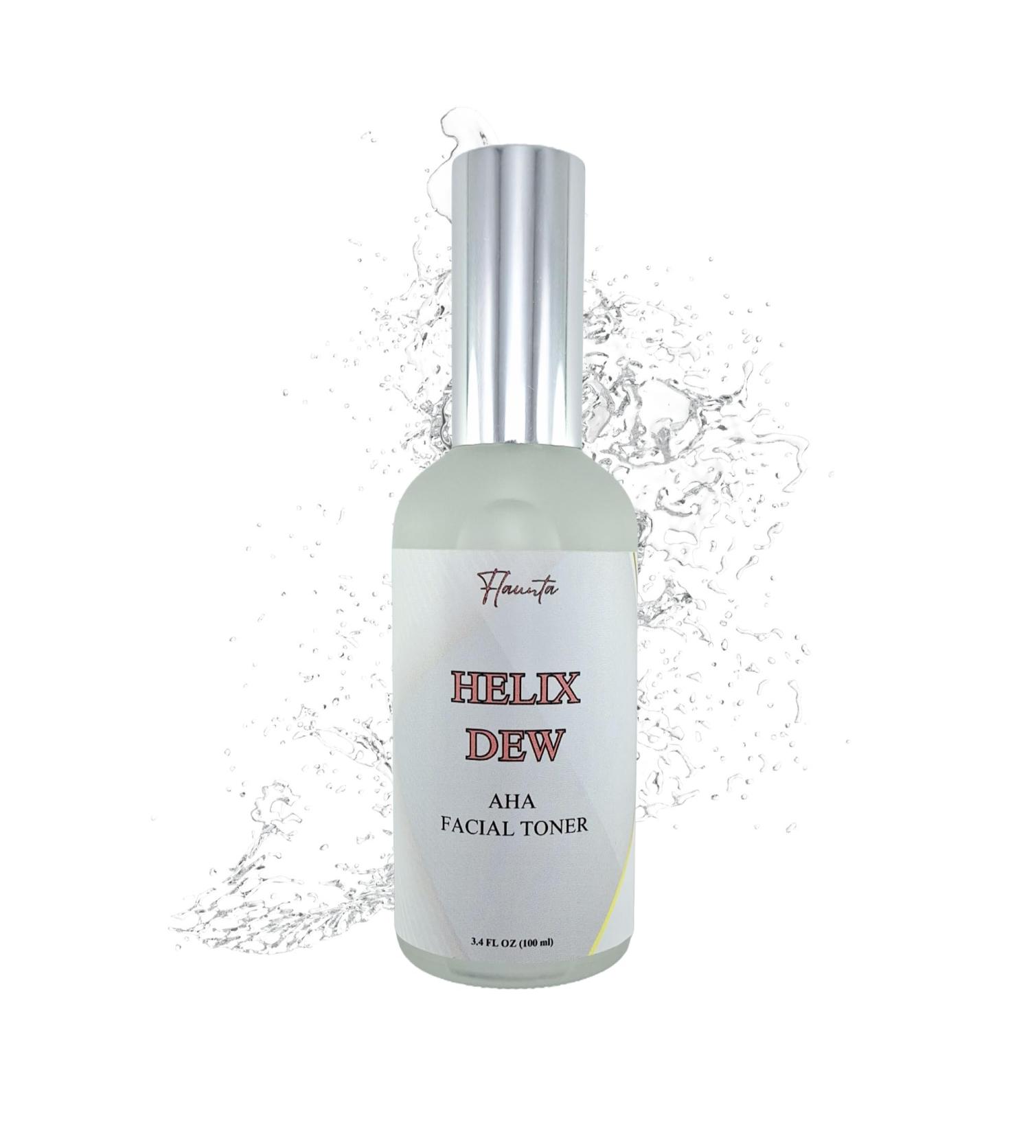 Helix Dew AHA Facial Toner - Exfoliate & Improve Skin Texture with Plant-Based Ingredients Made in USA - Shop Internationally - Buy Online on GoSupps.com