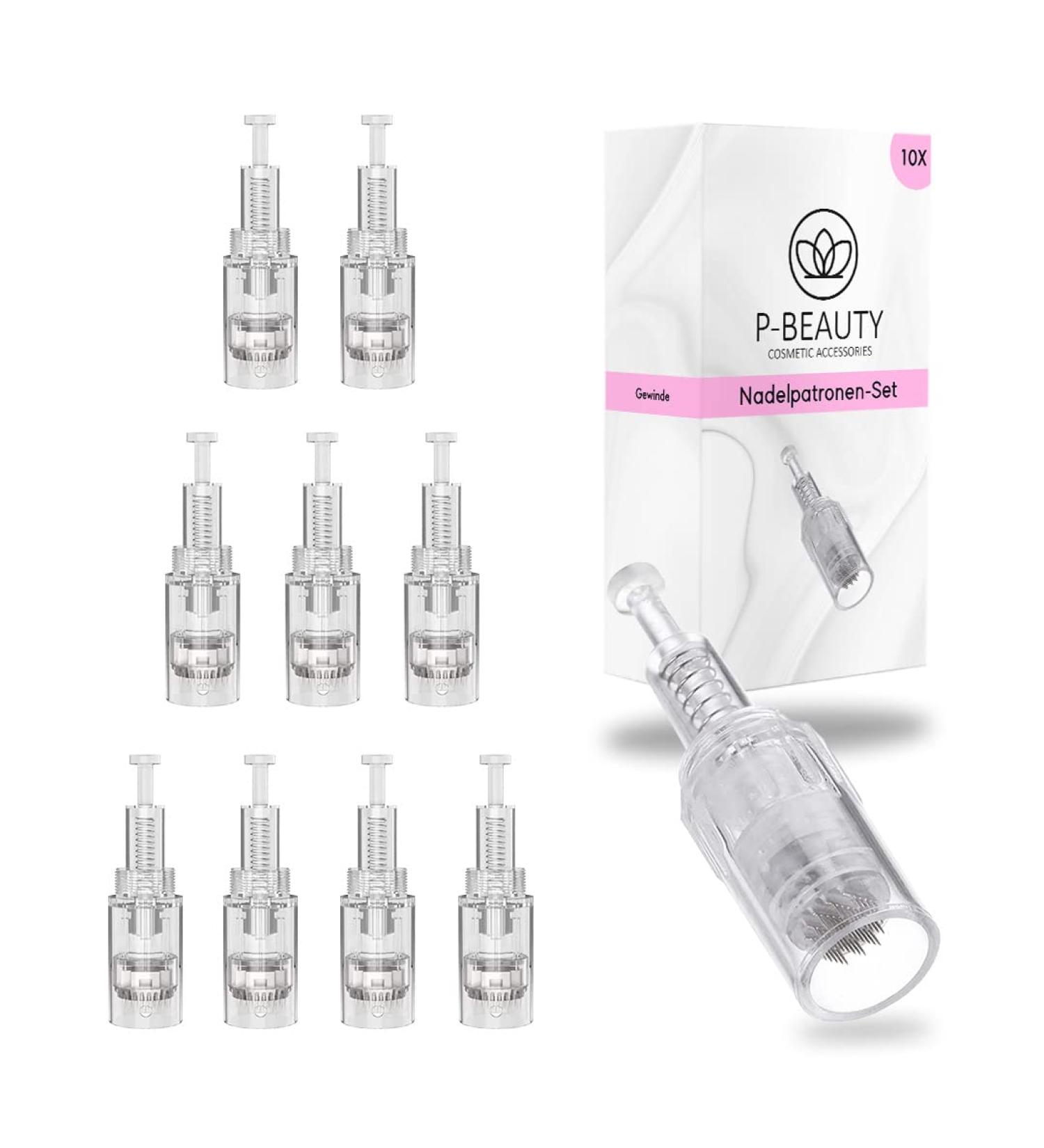 P-Beauty Universal Replacement Needle Cartridges for Dermapen | Micronic Technology for Skin Renewal | 20 Pack 36 Pins | Compatible with All Thread Slot Devices - Buy Online on GoSupps.com