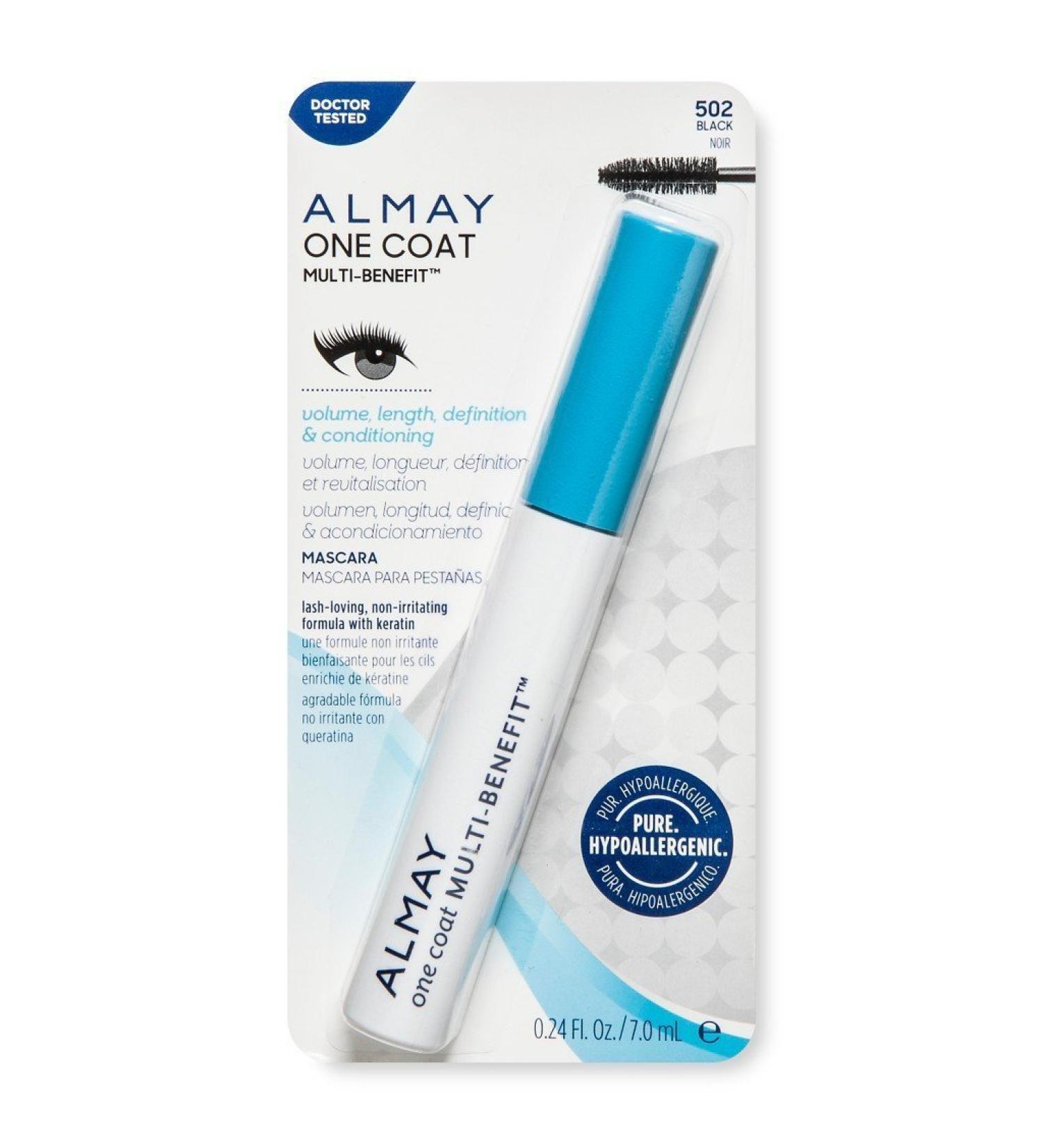 Almay One Coat Multi-Benefit Mascara 502 Black 0.24 Fl oz