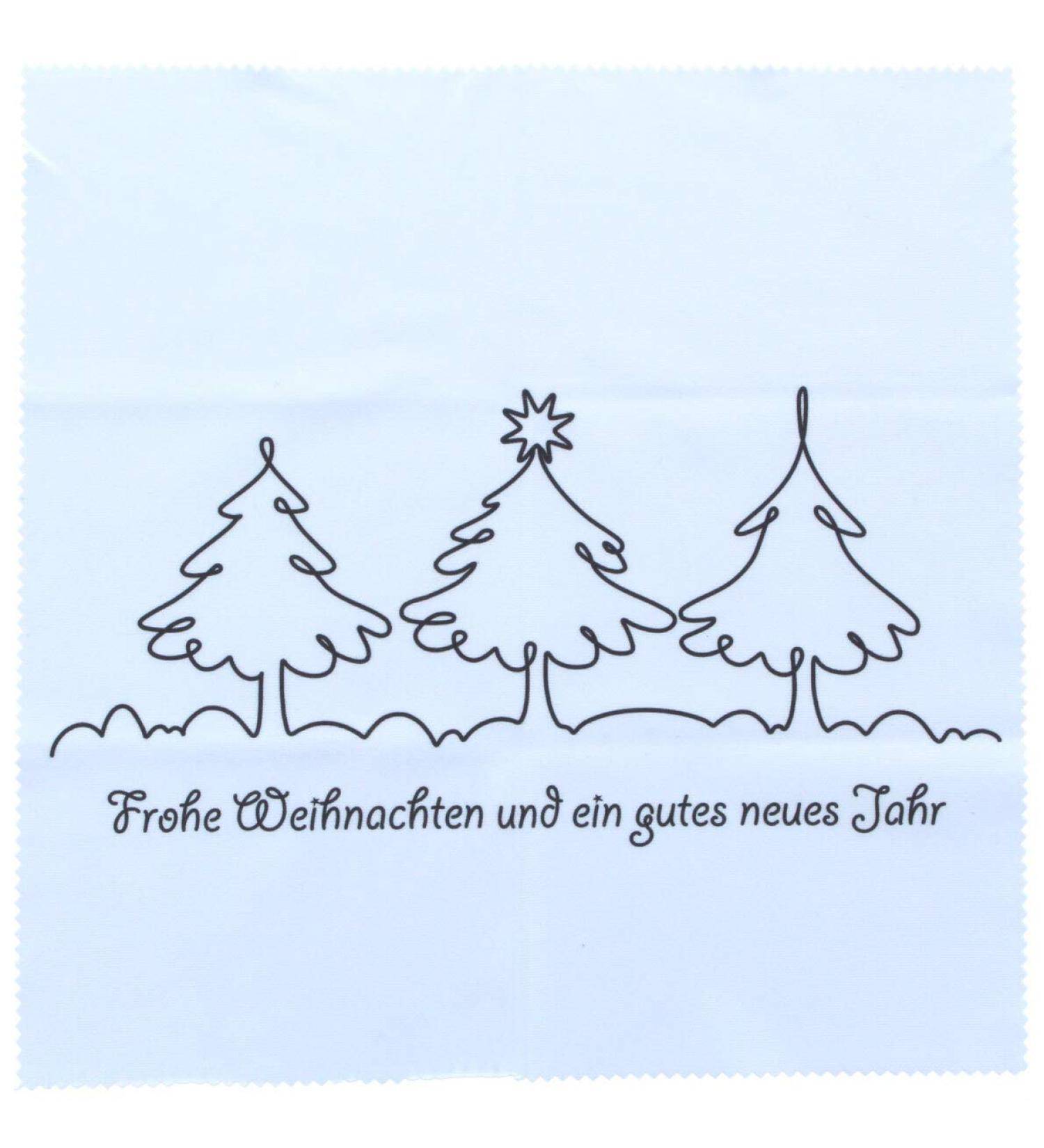 Microfiber cloth with motif "snowmen"