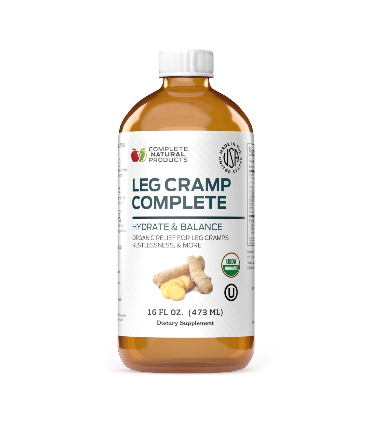 Leg Cramp Complete 16oz - Natural Organic Remedy for Muscle Foot & Leg Cramp Relief | Vitamin & Supplement - Buy Online on GoSupps.com
