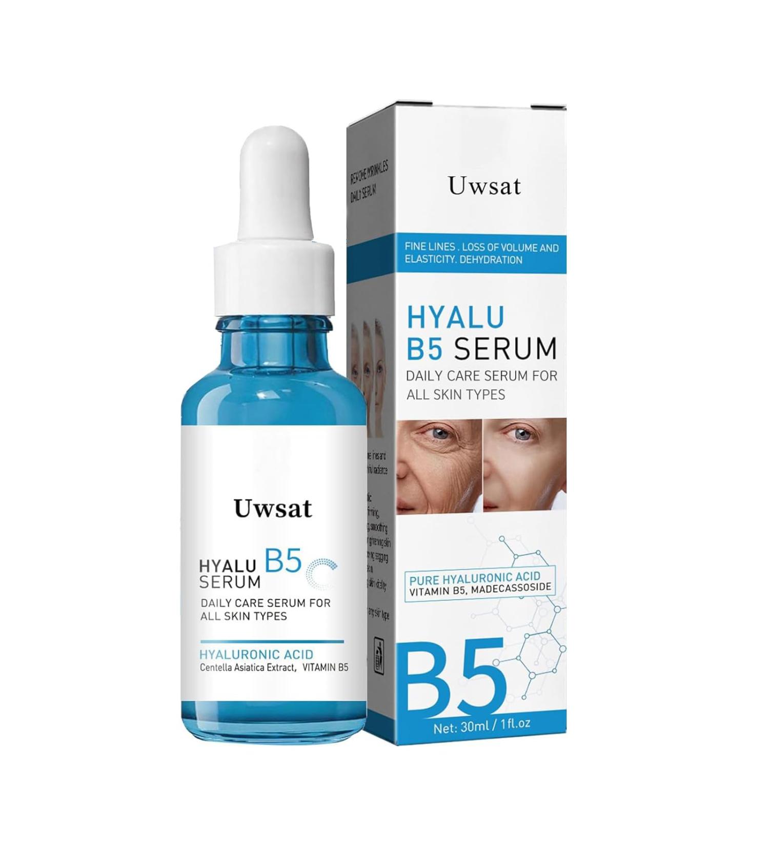 Hyalu B5 Serum Hyaluronic Acid Serums for Face with Vitamin Anti-Aging Serums in a Bottle Hydrating Product to Plump Dry Skin Lift Skin Care Facial & Eye Liquid for Women 1 oz/ 30 mL - Buy Online on GoSupps.com