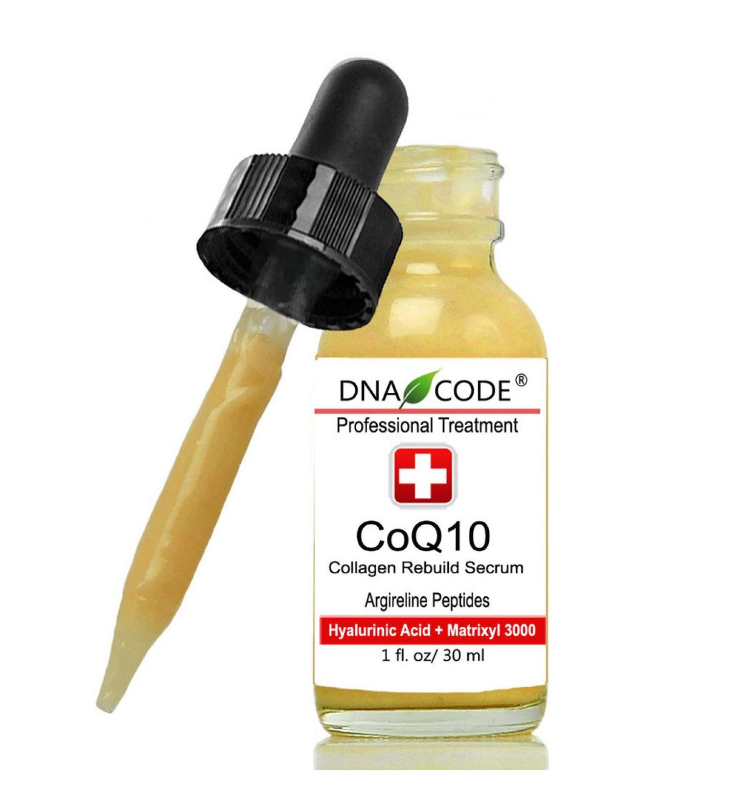 Buy DNA Code CoQ10 Collagen Rebuild Serum with Argireline & Hyaluronic Acid - 1 Oz | Anti-Aging Skincare for Youthful Skin - International Shipping Available - Buy Online on GoSupps.com