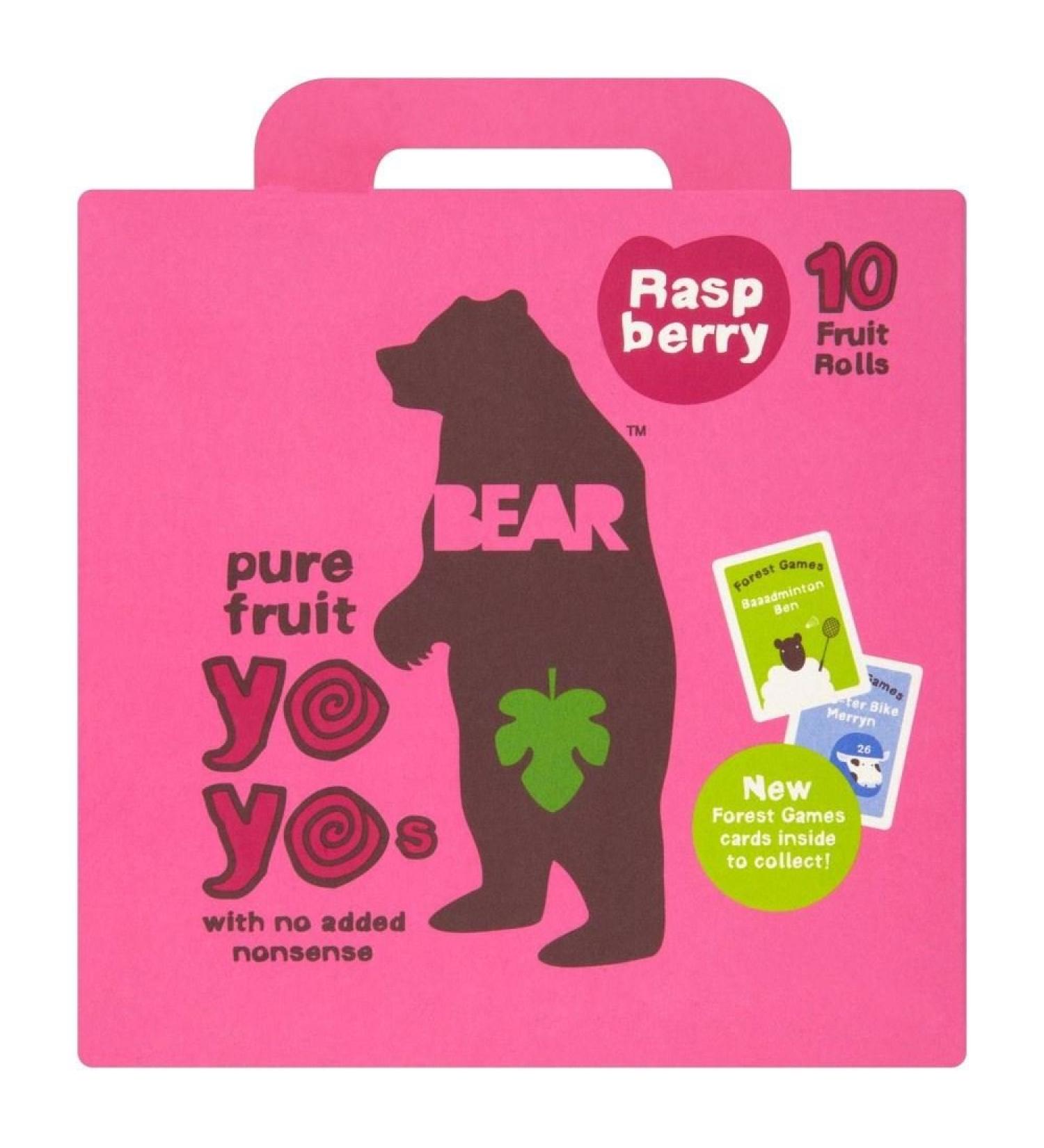 BEAR Keep Pure Fruit Yo Yos Raspberry (5x20g) - Pack of 2