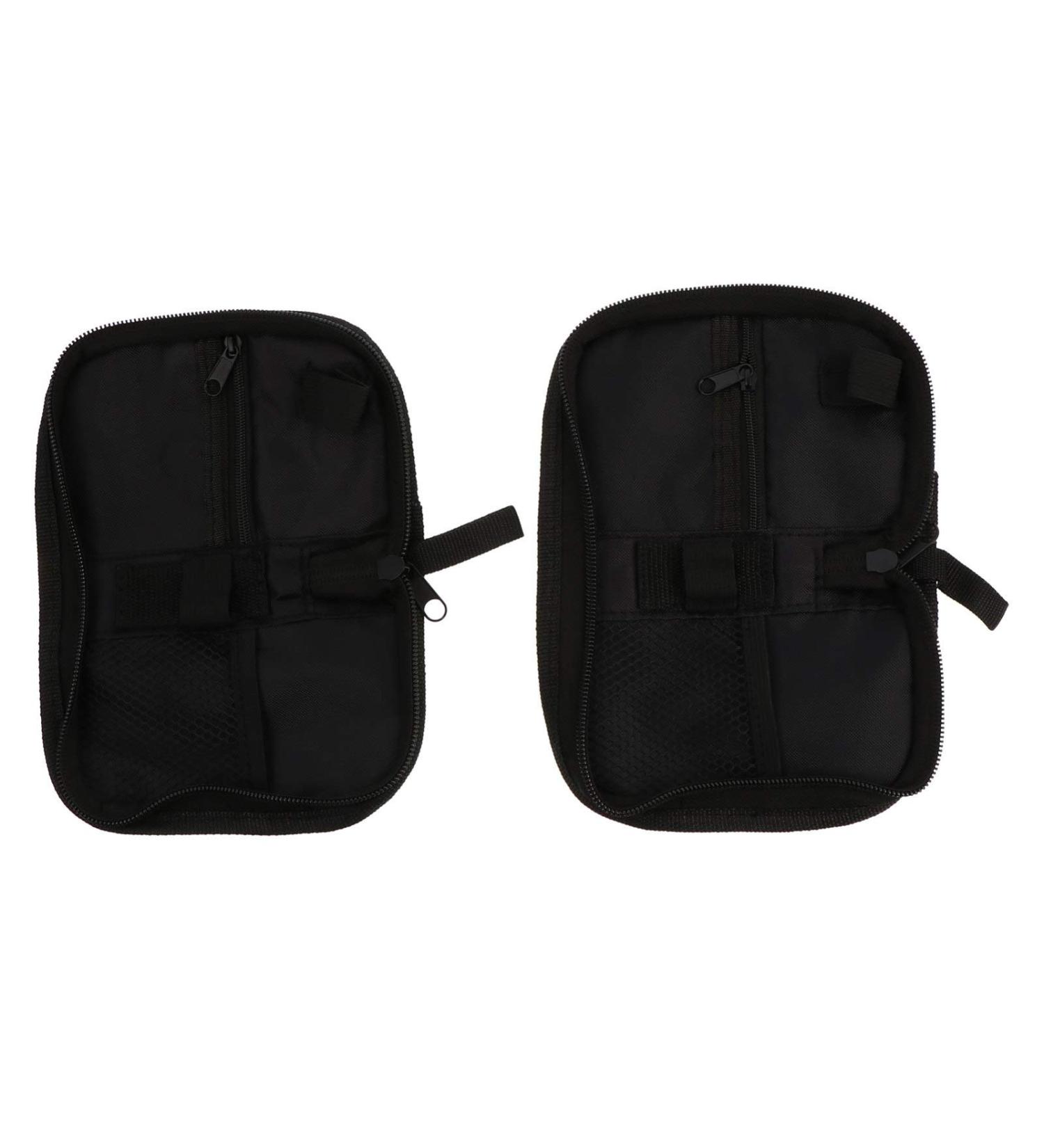 EXCEART 2pcs Glucose Diabetic Travel Bag - Portable PU Meter Carrying Case with Mesh Pocket - Blood Sugar Organizer & Supplies - Black - Buy Online on GoSupps.com