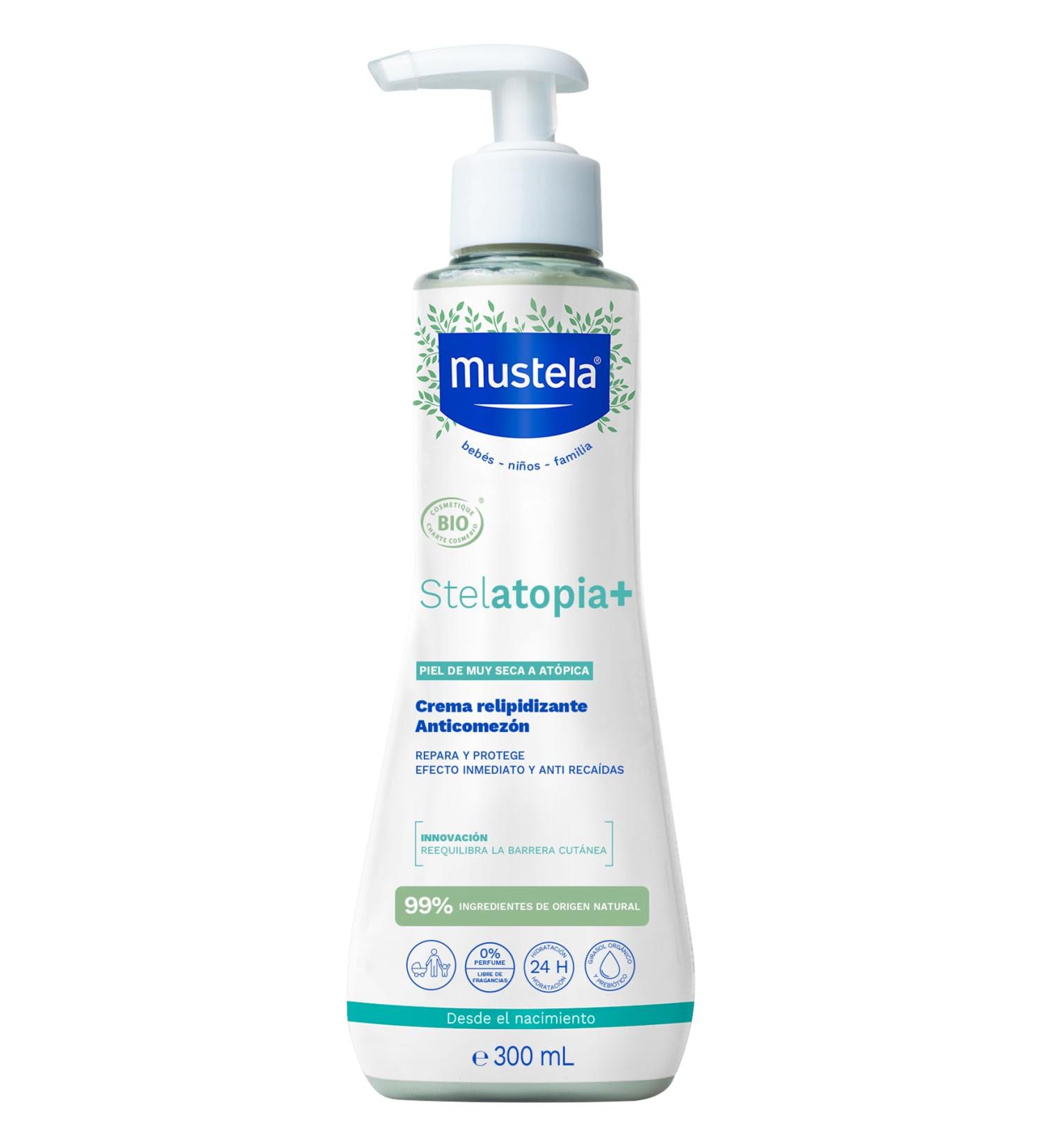 Mustela Stelatopia+ - Organic Lipid-Replenishing Anti-Pruritic Cream for Atopic Skin 300ml | International Shipping Available - Buy Online on GoSupps.com