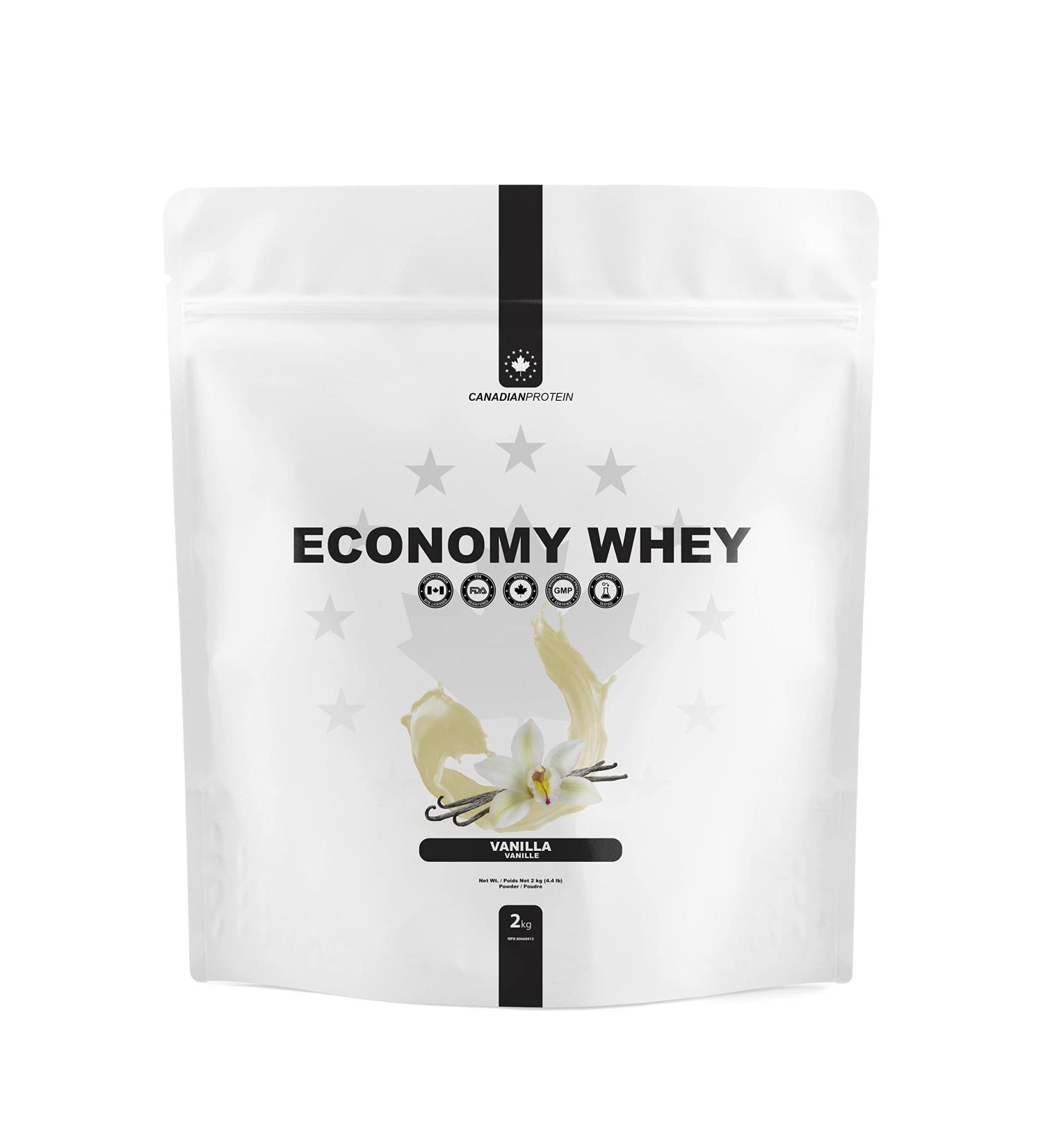 Canadian Protein Economy Whey 21g of Protein | 6 kg of Vanilla Flavoured Low Carb Keto Friendly Workout Recovery Protein Shake Vanilla 6 kg - Buy Online on GoSupps.com