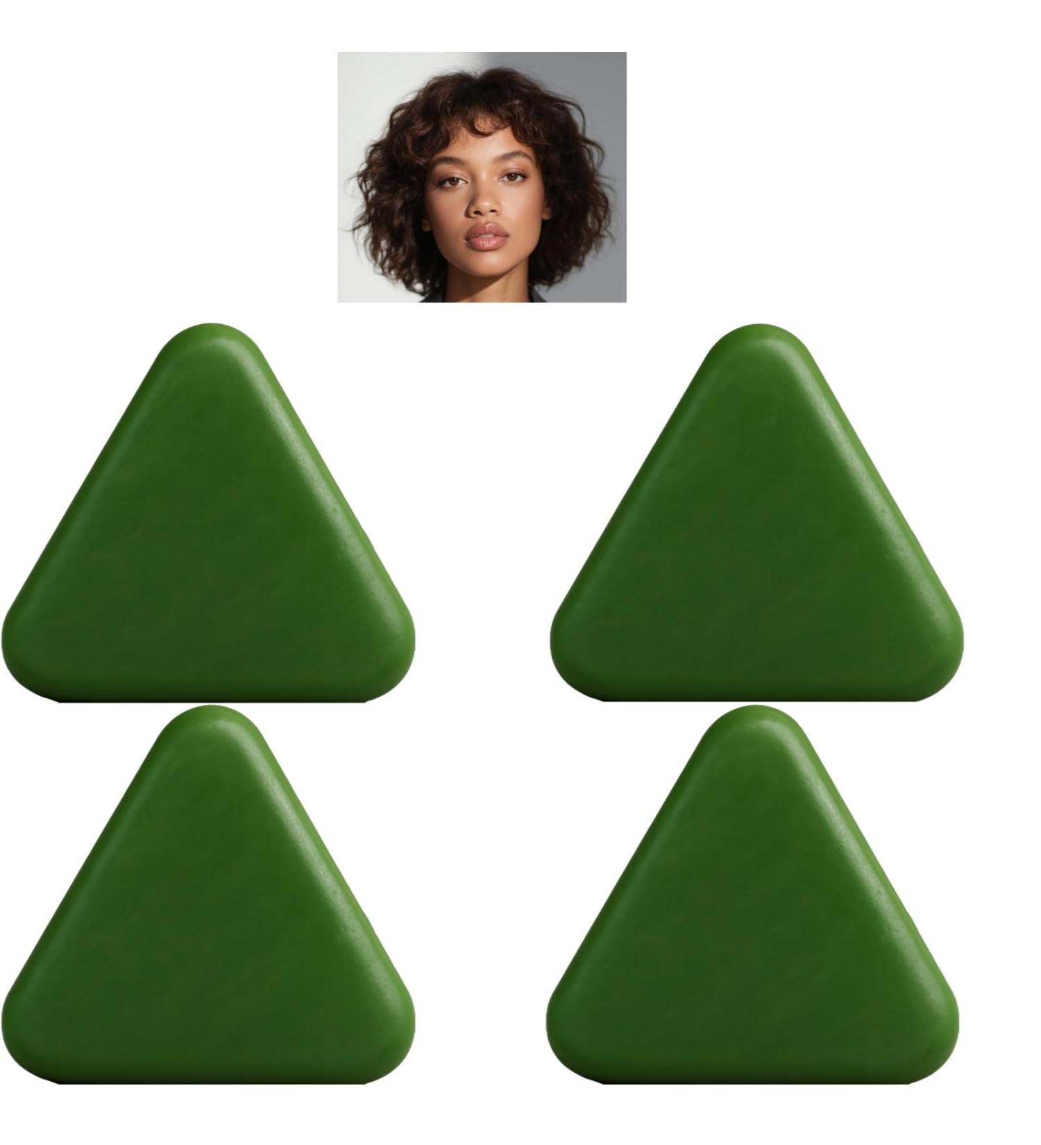 Shampooing solide Natural Triangle Bar pour la pousse des cheveux le soin capillaire apaisant et fortifiant pour les femmes et les hommes le contr le de l'huile et l' limination (4PCS) - Buy Online on GoSupps.com